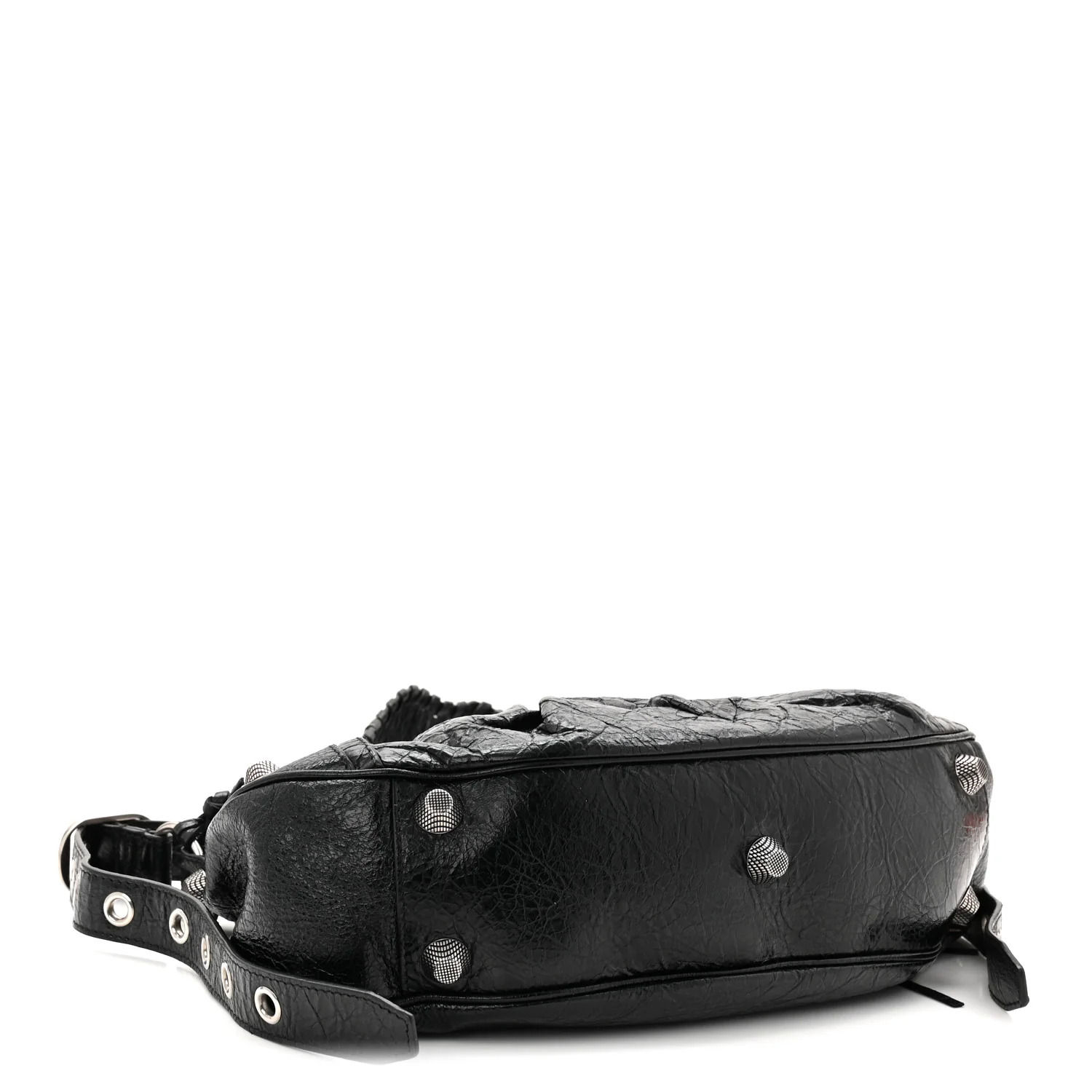 Agneau Arena Small Le Cagole Shoulder Bag Black - Image 9