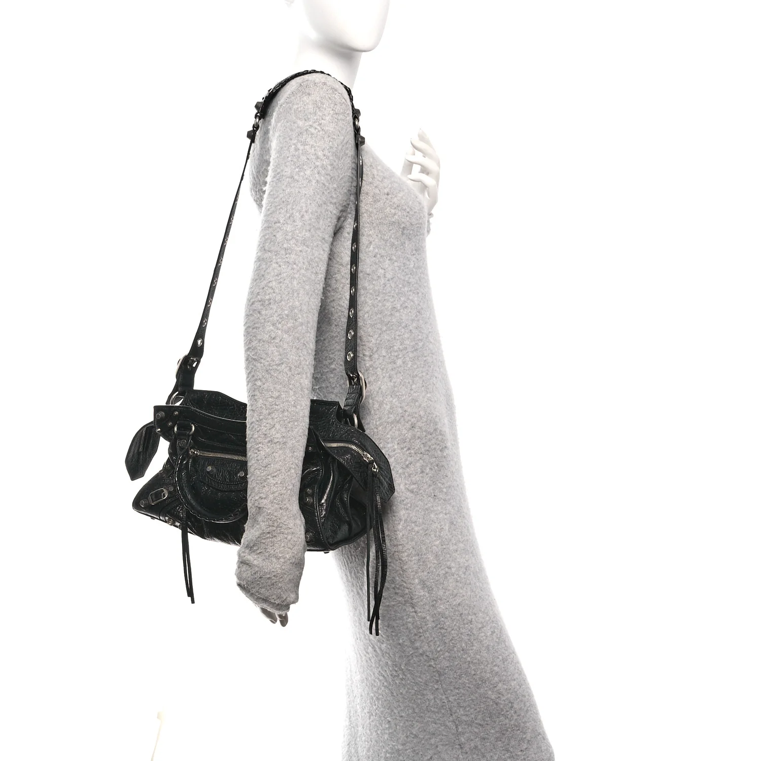 Agneau Arena Small Neo Cagole City Handbag Black - Image 2