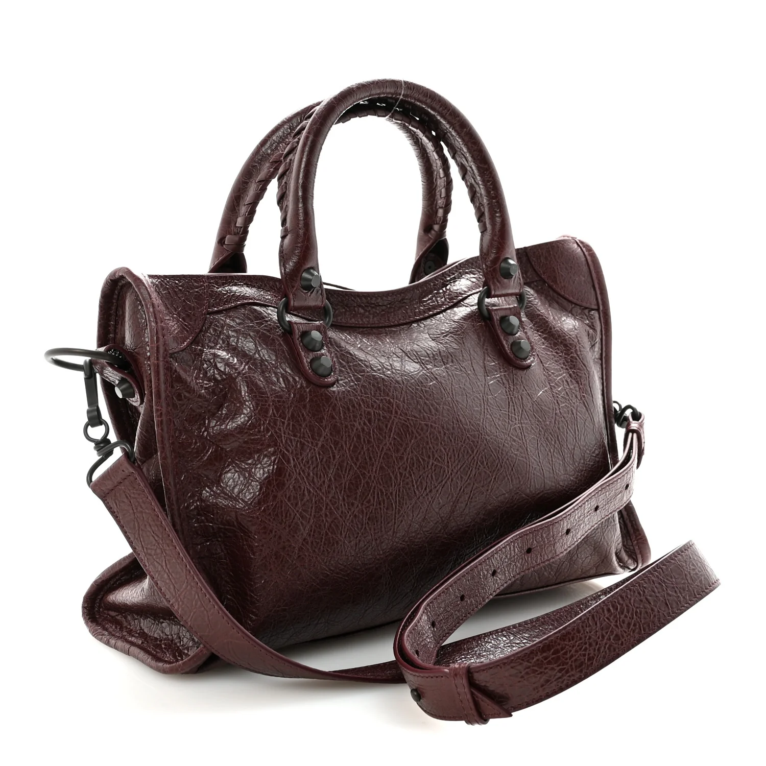 Agneau Arena Storico Classic Hardware Small Le City Dark Burgundy - Image 3