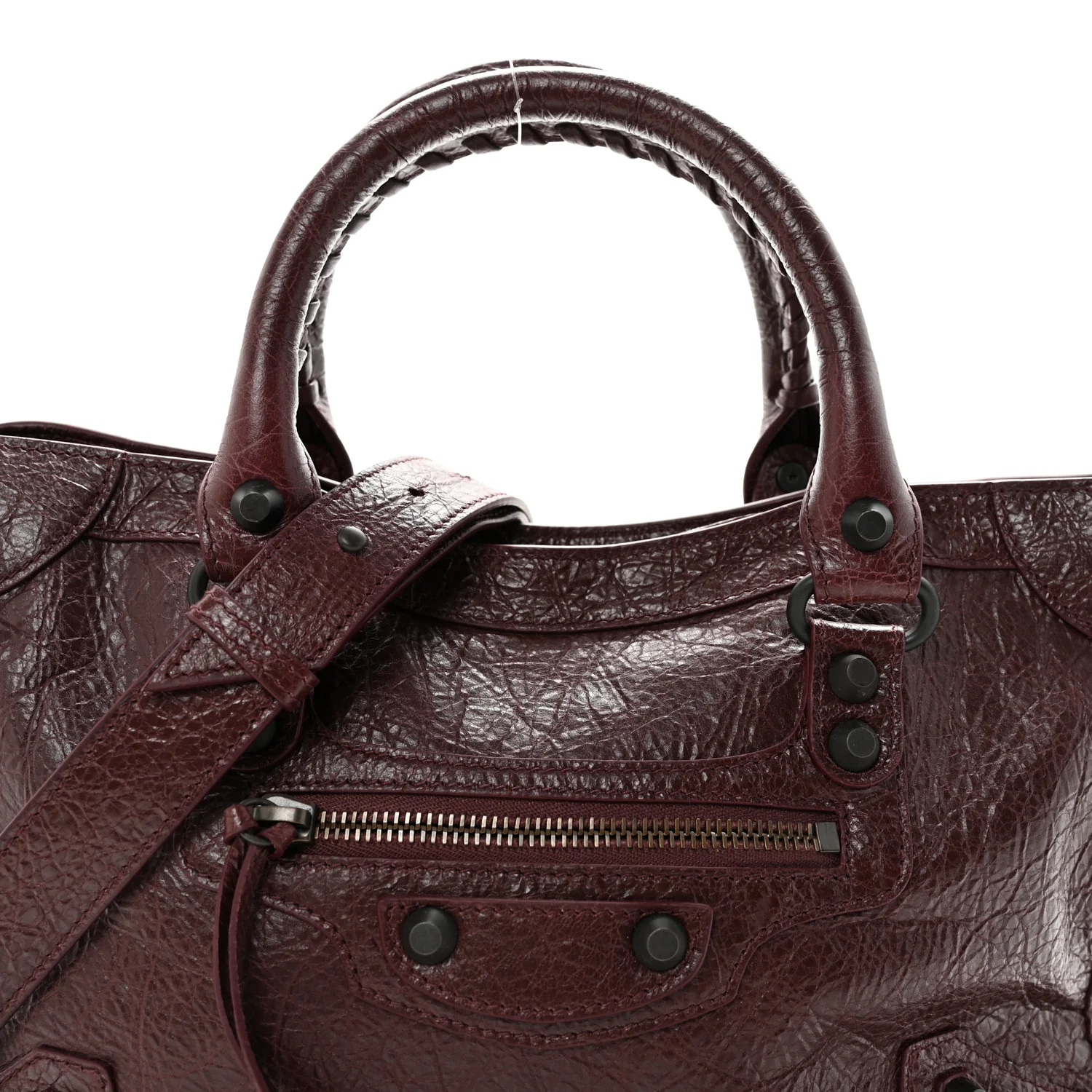 Agneau Arena Storico Classic Hardware Small Le City Dark Burgundy - Image 7