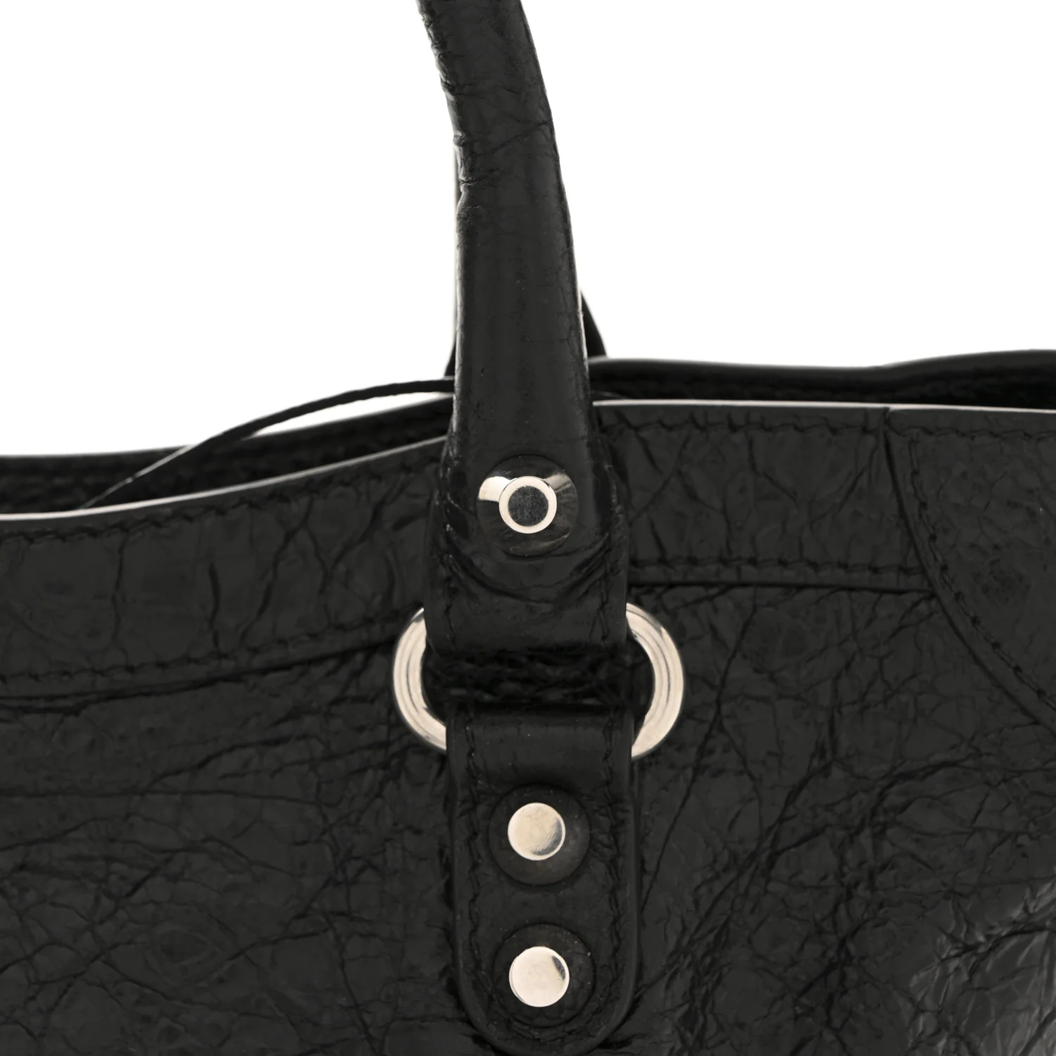 Agneau Arena Storico Silver Hardware Small Le City Black - Image 12
