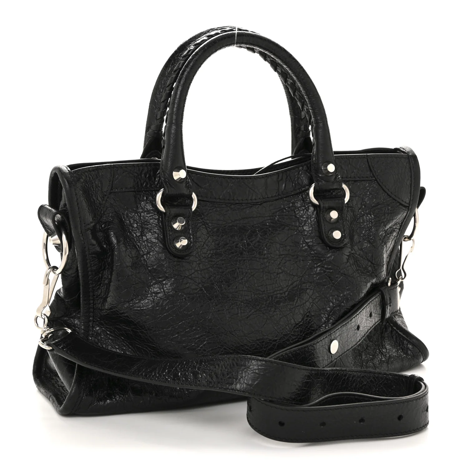 Agneau Arena Storico Silver Hardware Small Le City Black - Image 3
