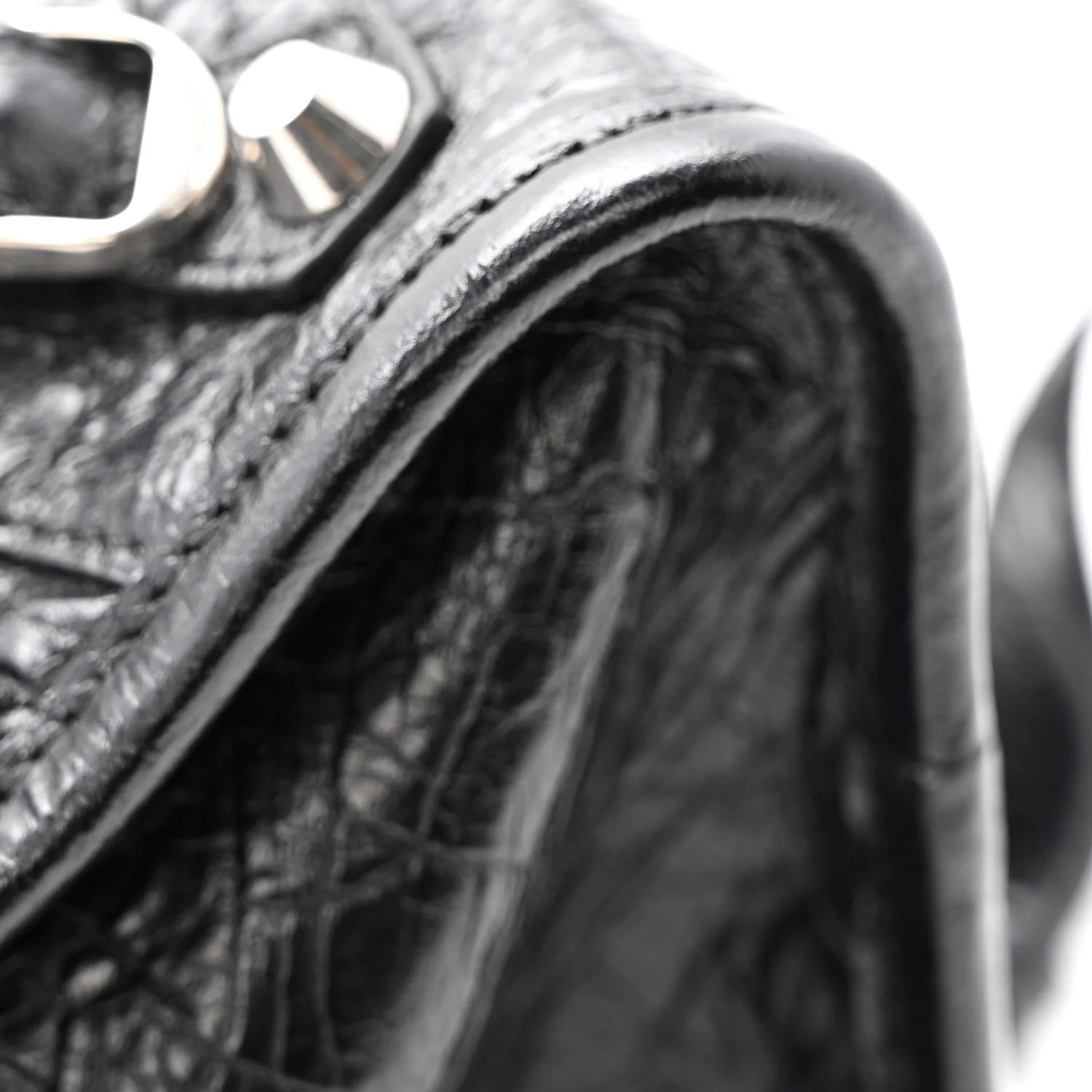 Agneau Arena Storico Silver Hardware Small Le City Black - Image 11
