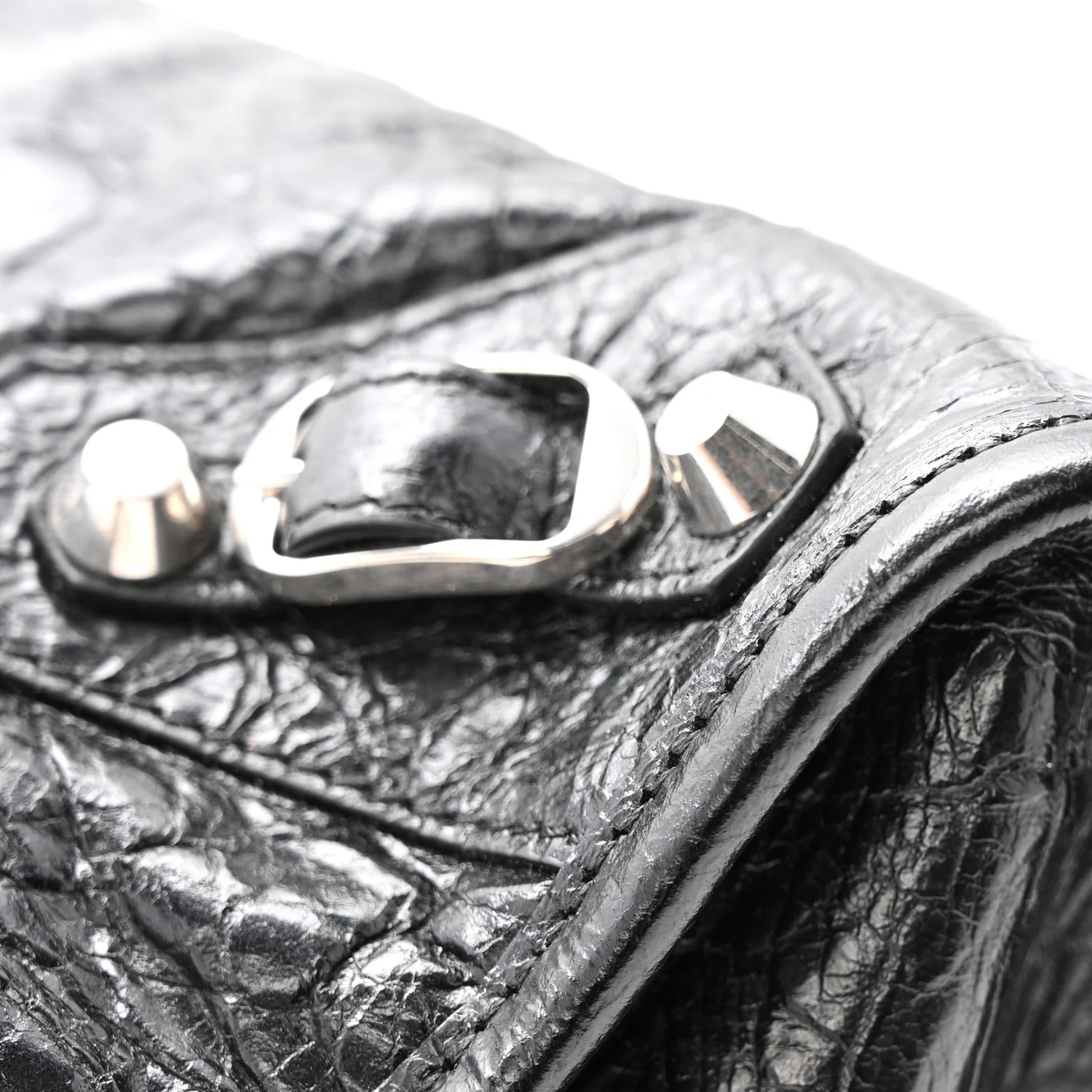 Agneau Arena Storico Silver Hardware Small Le City Black - Image 12