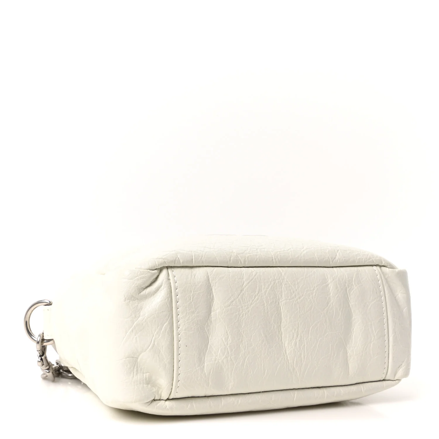 Agneau Arena XS Monaco Camera Shoulder Bag Optic White - Image 4