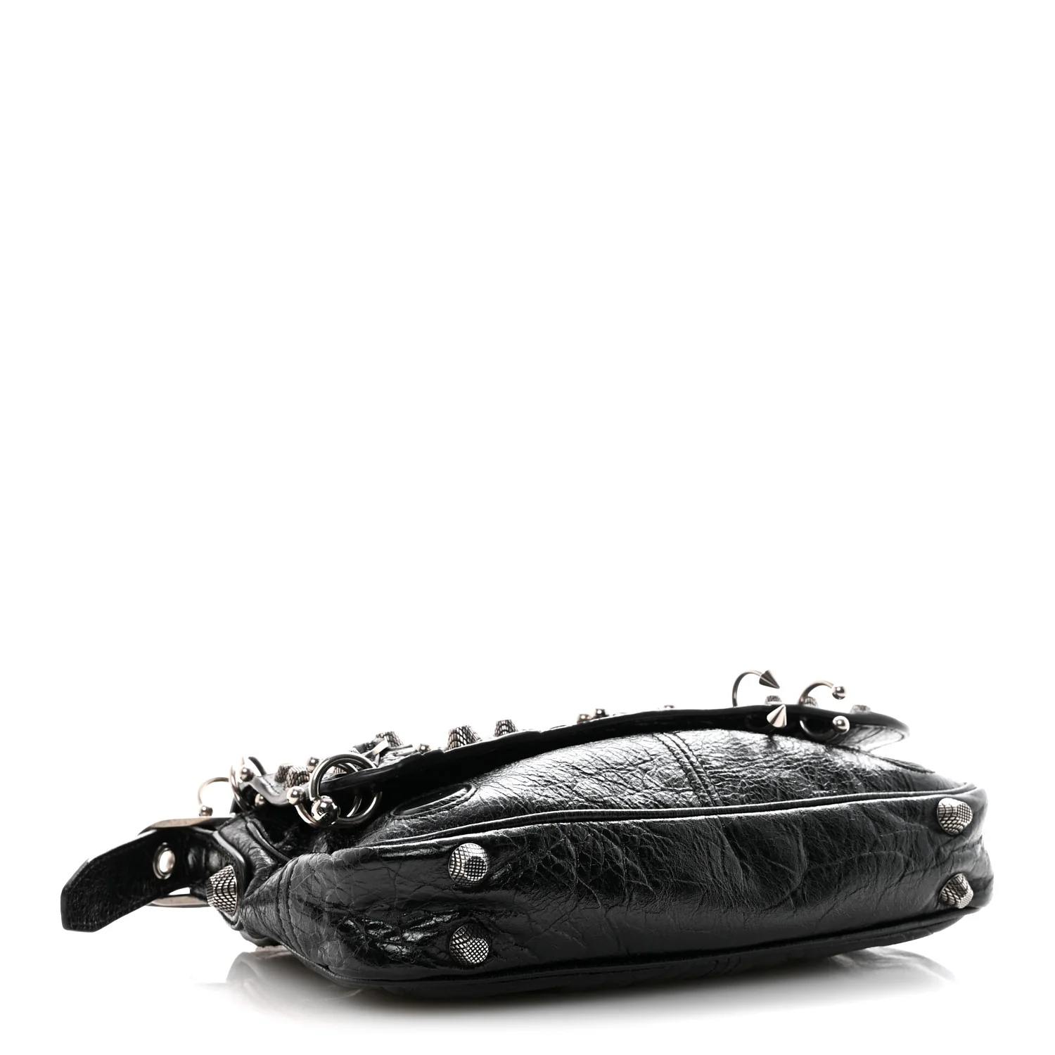 Agneau Arena XS Piercing Le Cagole Flap Bag Black - Image 2