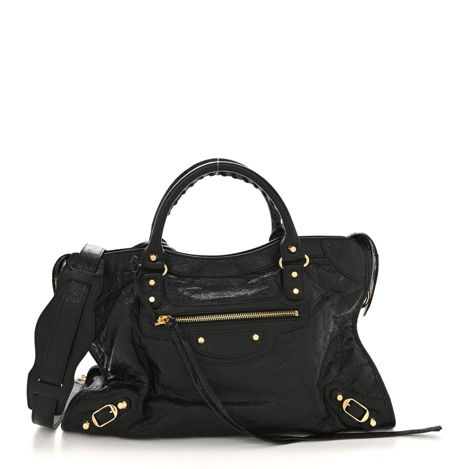 Agneau Classic Gold Hardware City Black