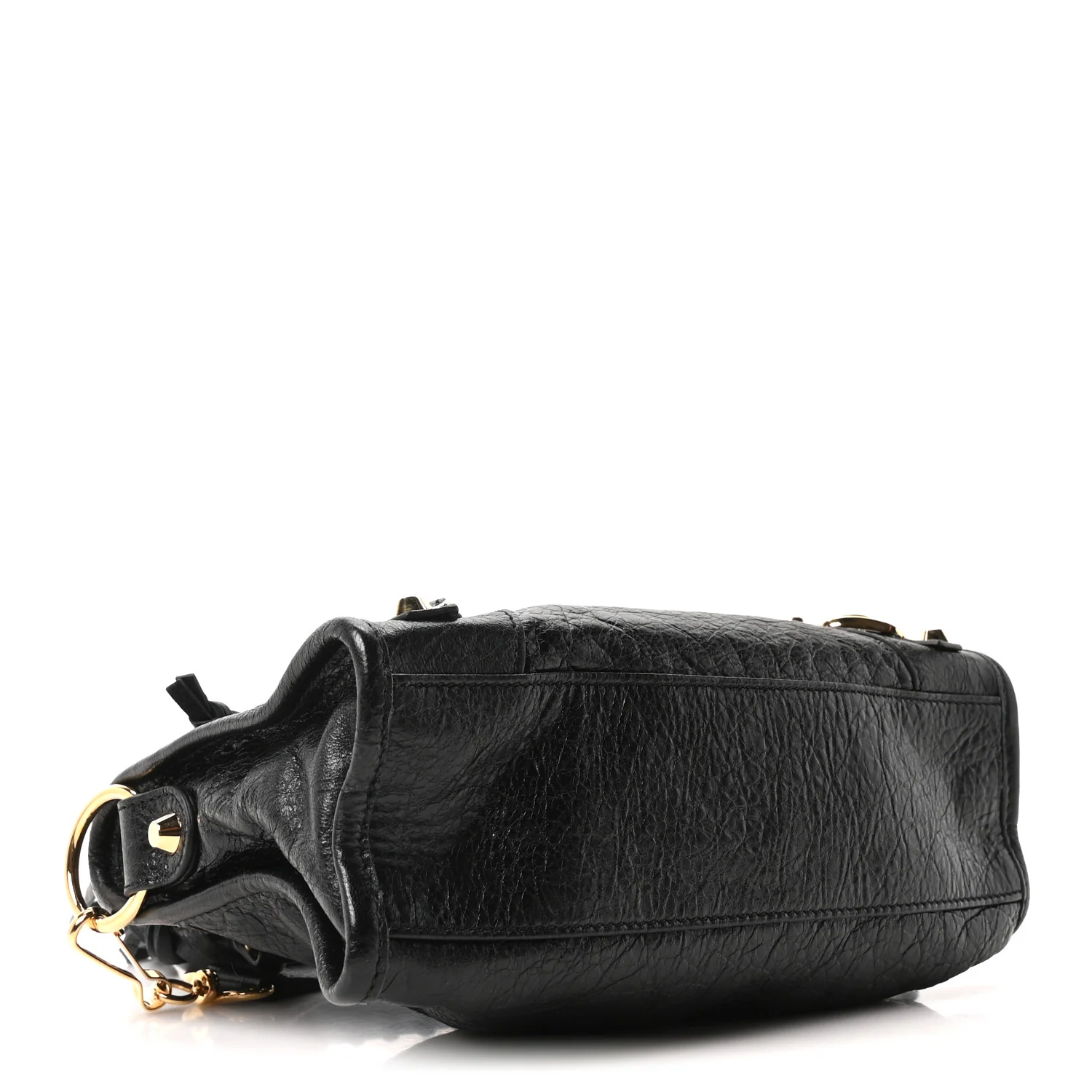 Agneau Classic Gold Hardware Mini City Black - Image 5