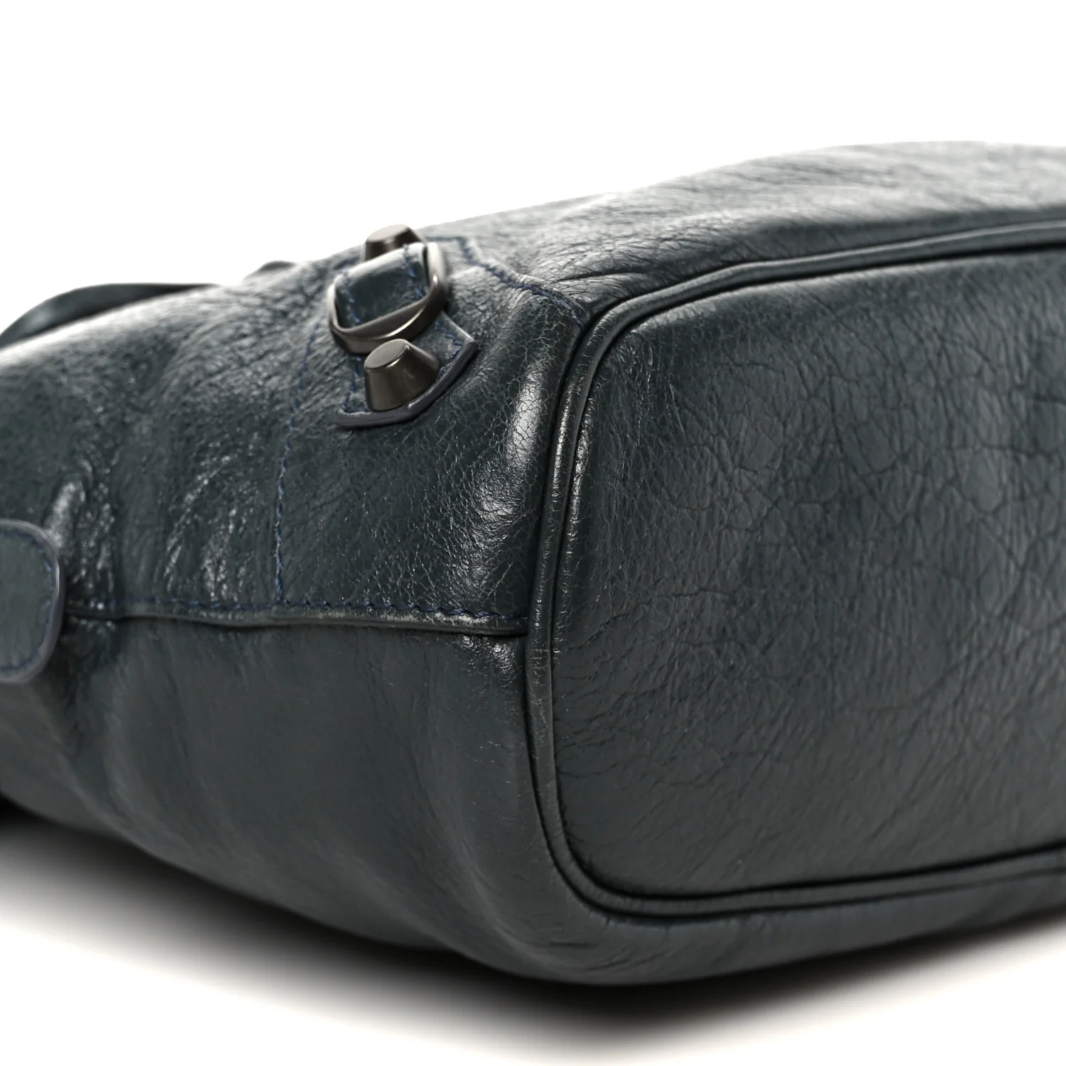 Agneau Classic Hardware Bowling Bag Anthracite - Image 10