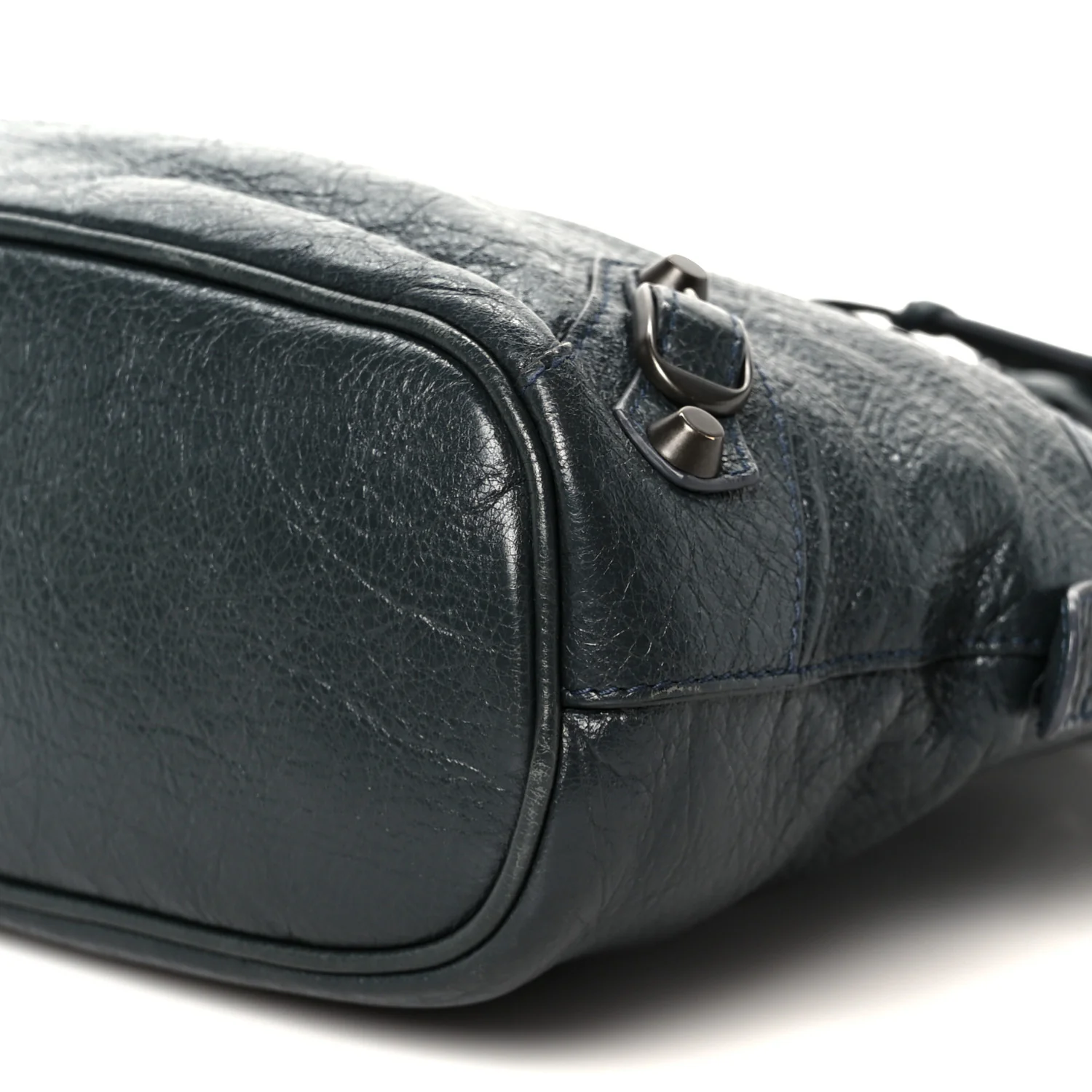 Agneau Classic Hardware Bowling Bag Anthracite - Image 11