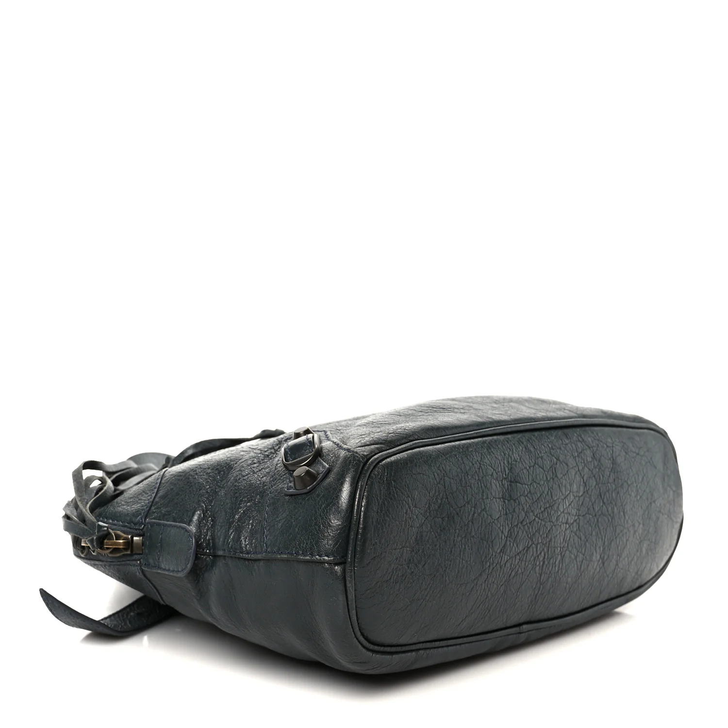 Agneau Classic Hardware Bowling Bag Anthracite - Image 5