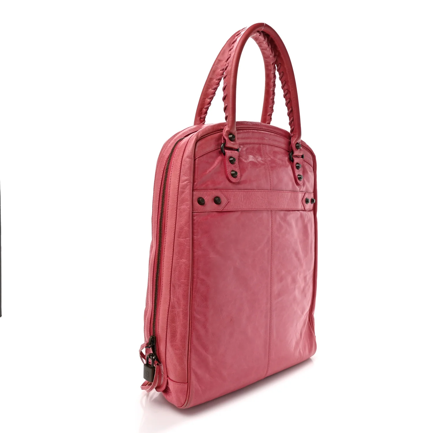 Agneau Classic Hardware Briefcase Tote Pivoine - Image 3