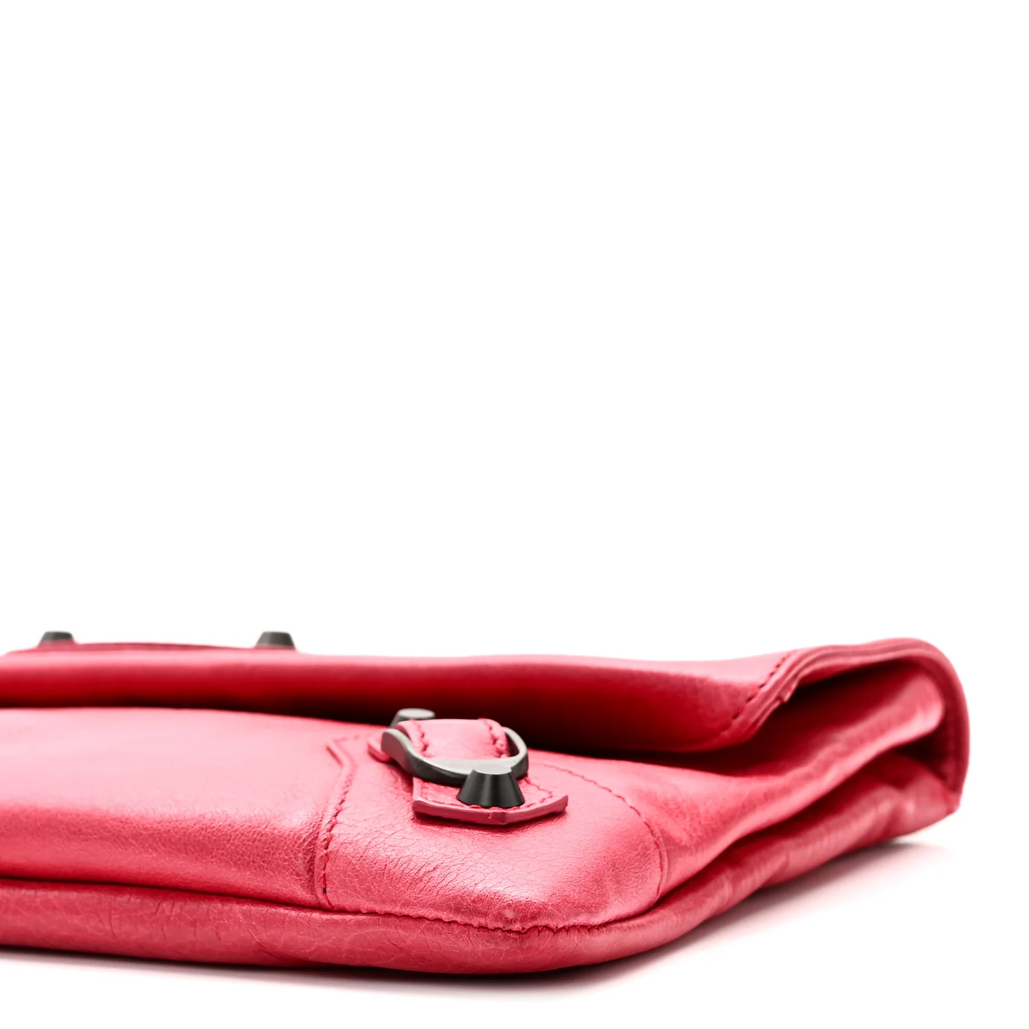 Agneau Classic Hardware Envelope Clutch Rose Thulian - Image 11