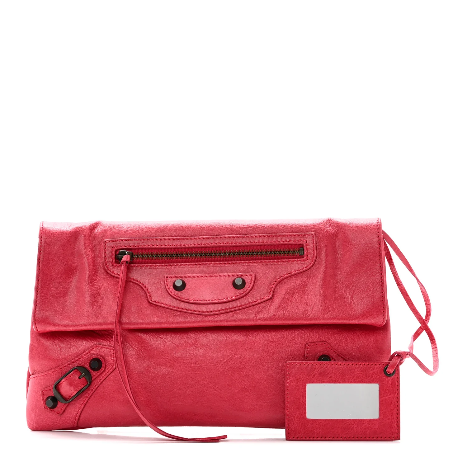Agneau Classic Hardware Envelope Clutch Rose Thulian - Image 3