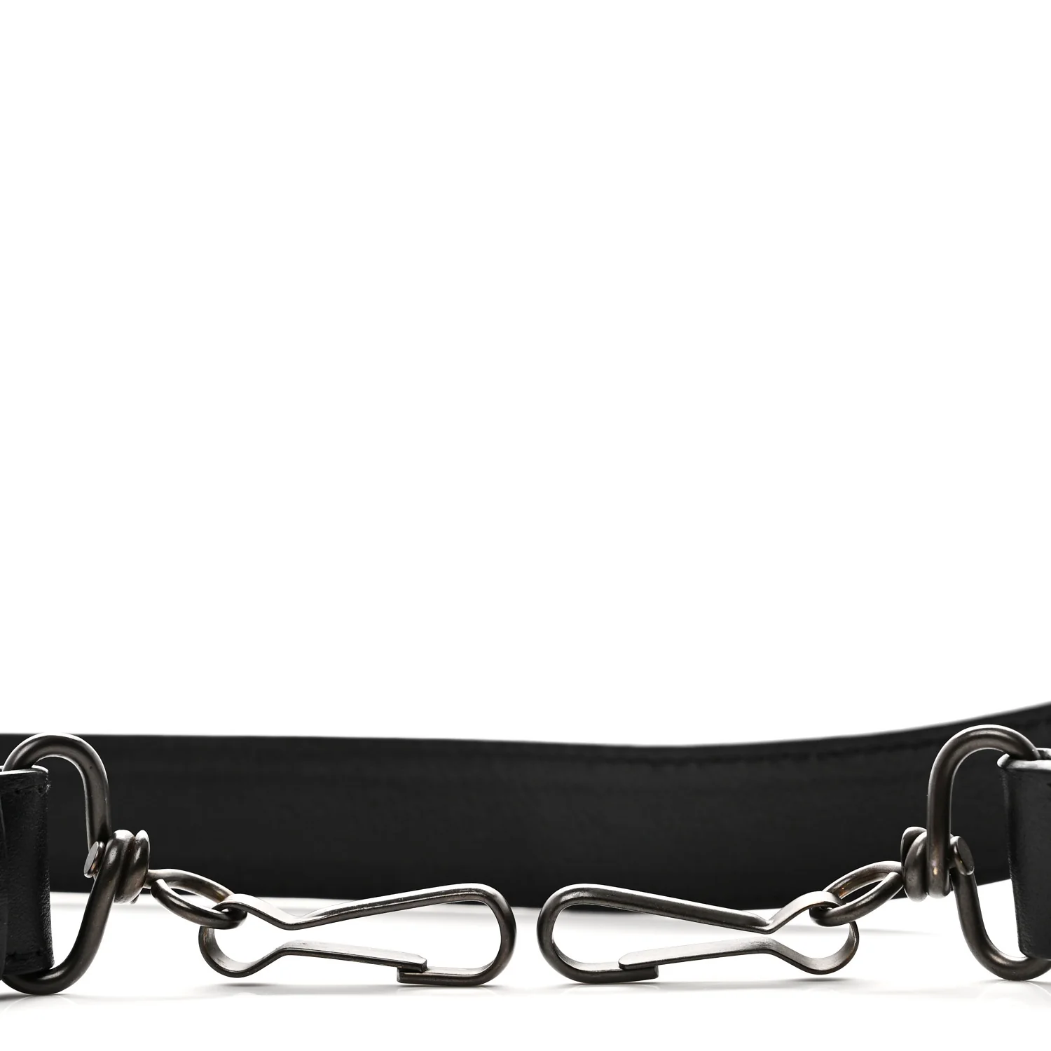 Agneau Classic Hardware Logo Shoulder Strap Black - Image 3
