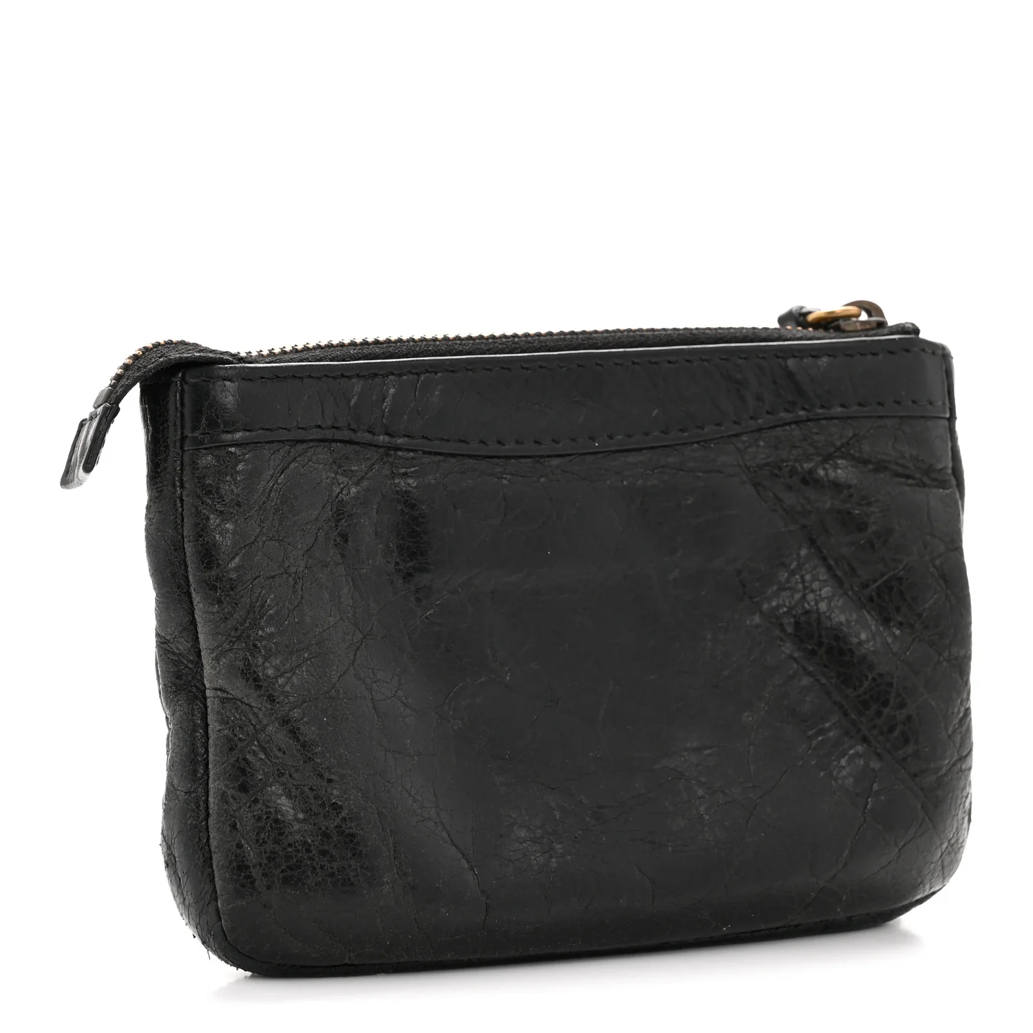 Agneau Classic Hardware M Porte-Monnaie Coin Purse Black - Image 3
