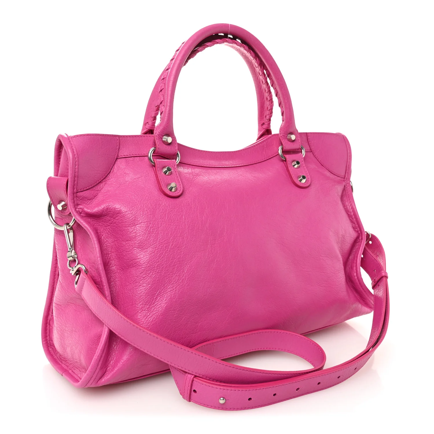 Agneau Classic Hardware Medium Le City Rose Magenta - Image 3