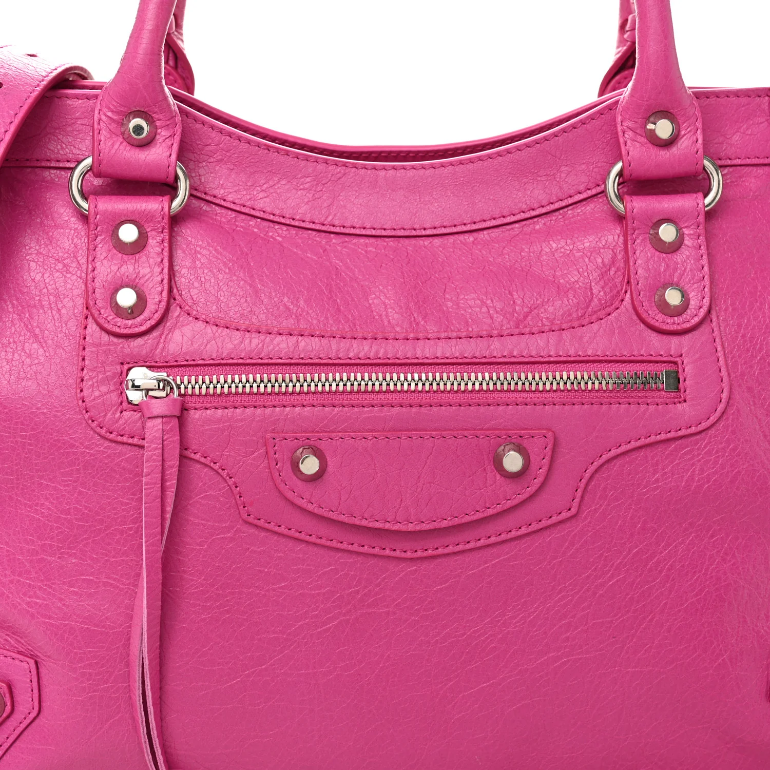 Agneau Classic Hardware Medium Le City Rose Magenta - Image 8