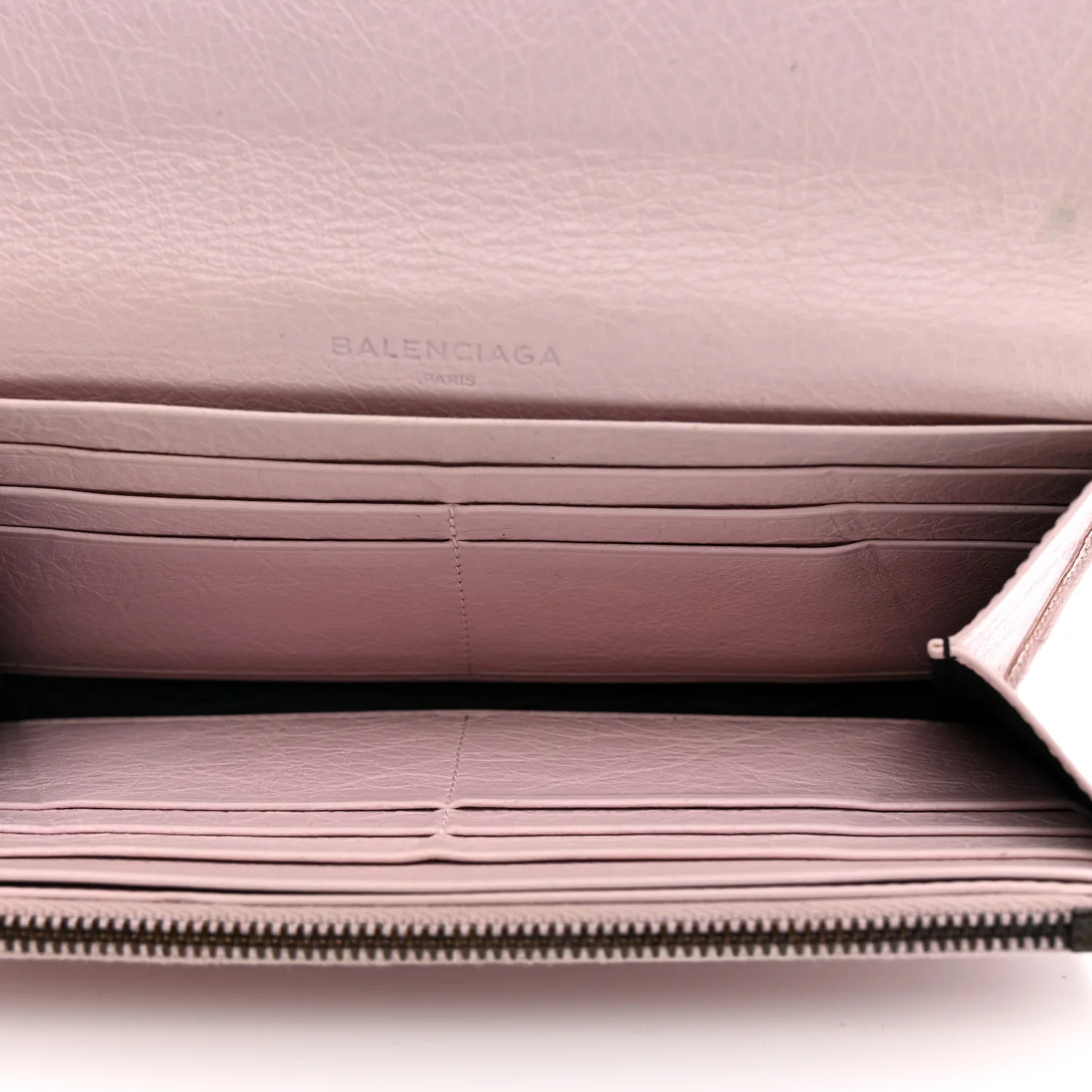 Agneau Classic Hardware Money Wallet Rose Poudre - Image 5