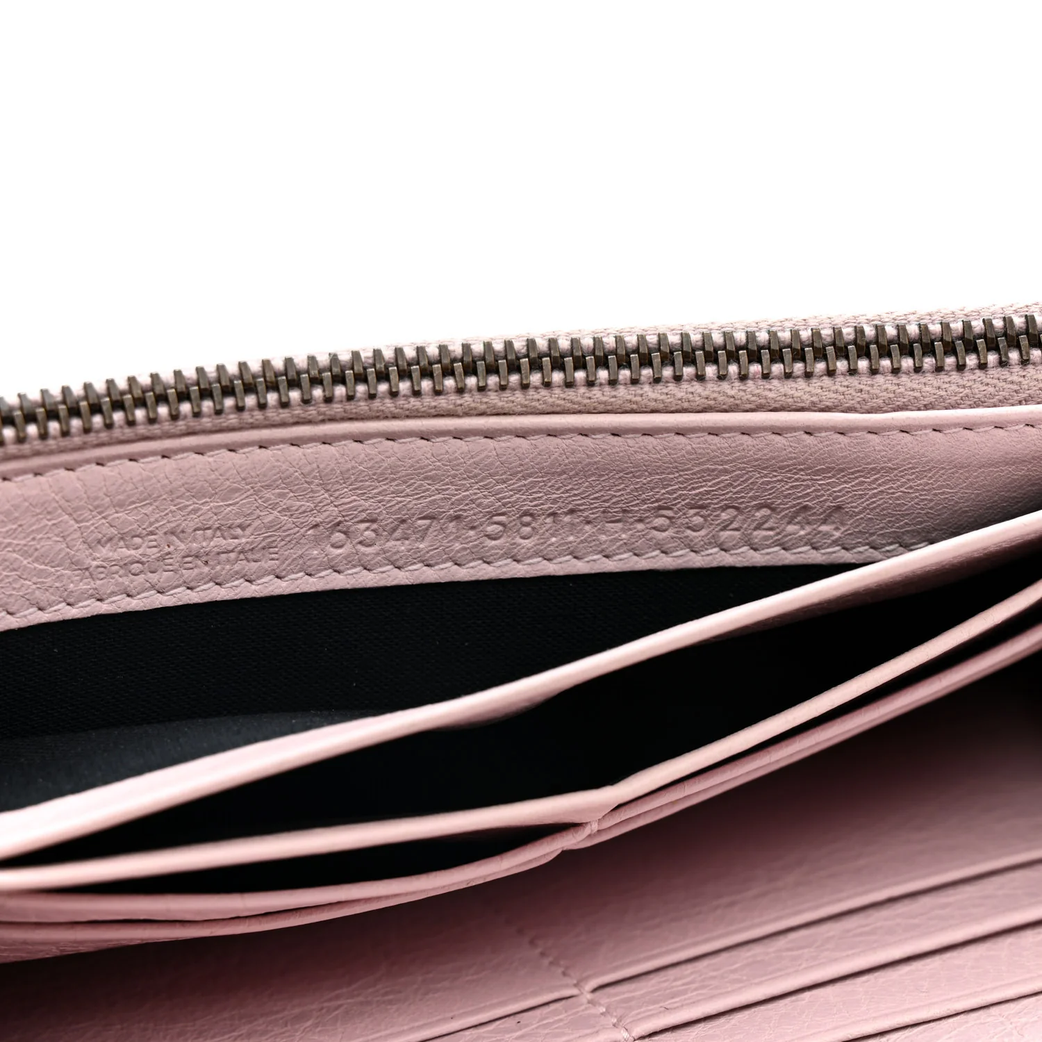 Agneau Classic Hardware Money Wallet Rose Poudre - Image 7