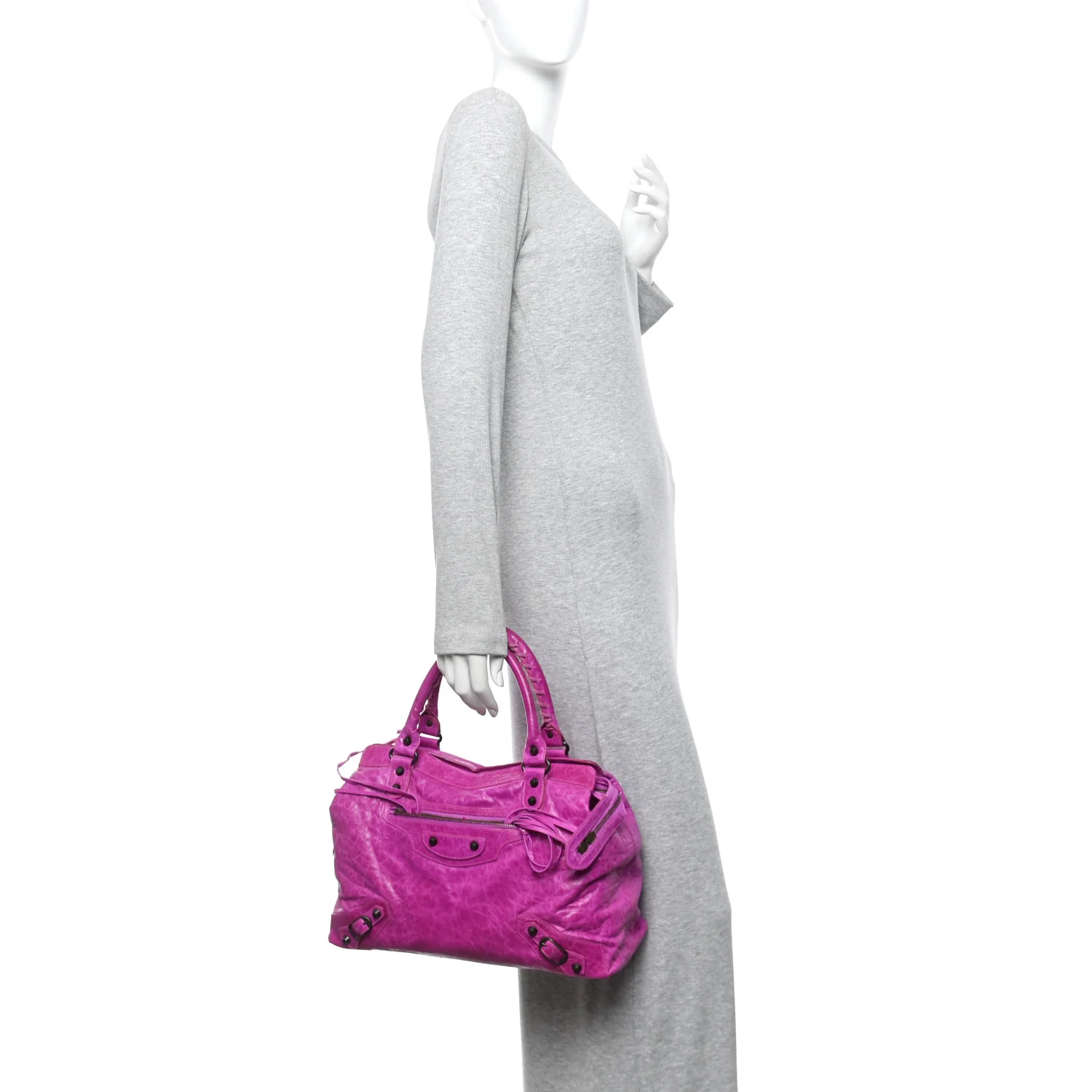 Agneau Classic Hardware Step Magenta - Image 2