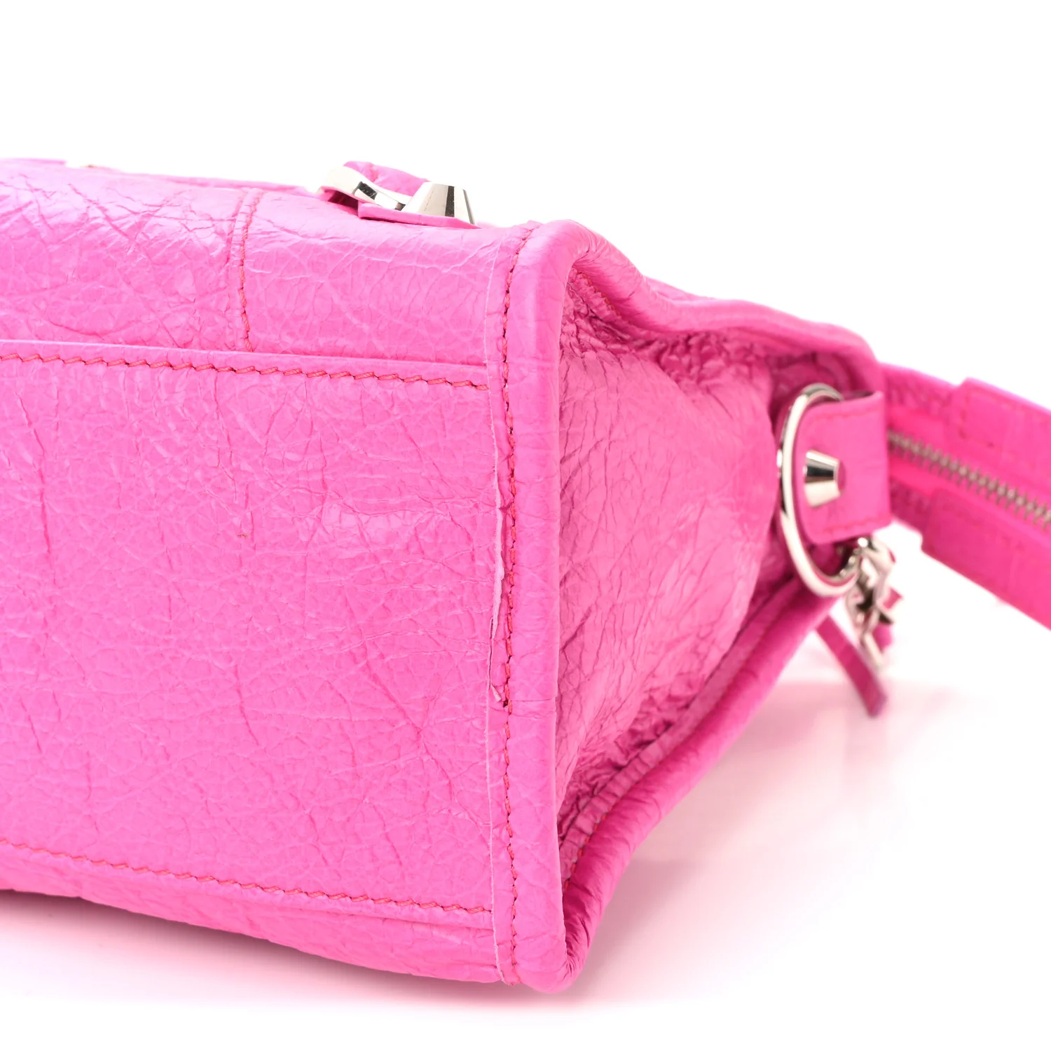 Agneau Classic Silver Hardware S City Fuchsia - Image 11