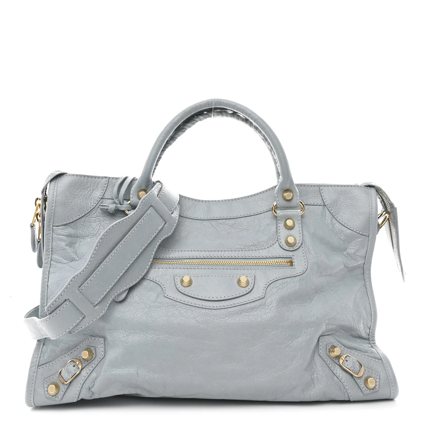Agneau Giant 12 Gold Hardware City Bleu Opaline
