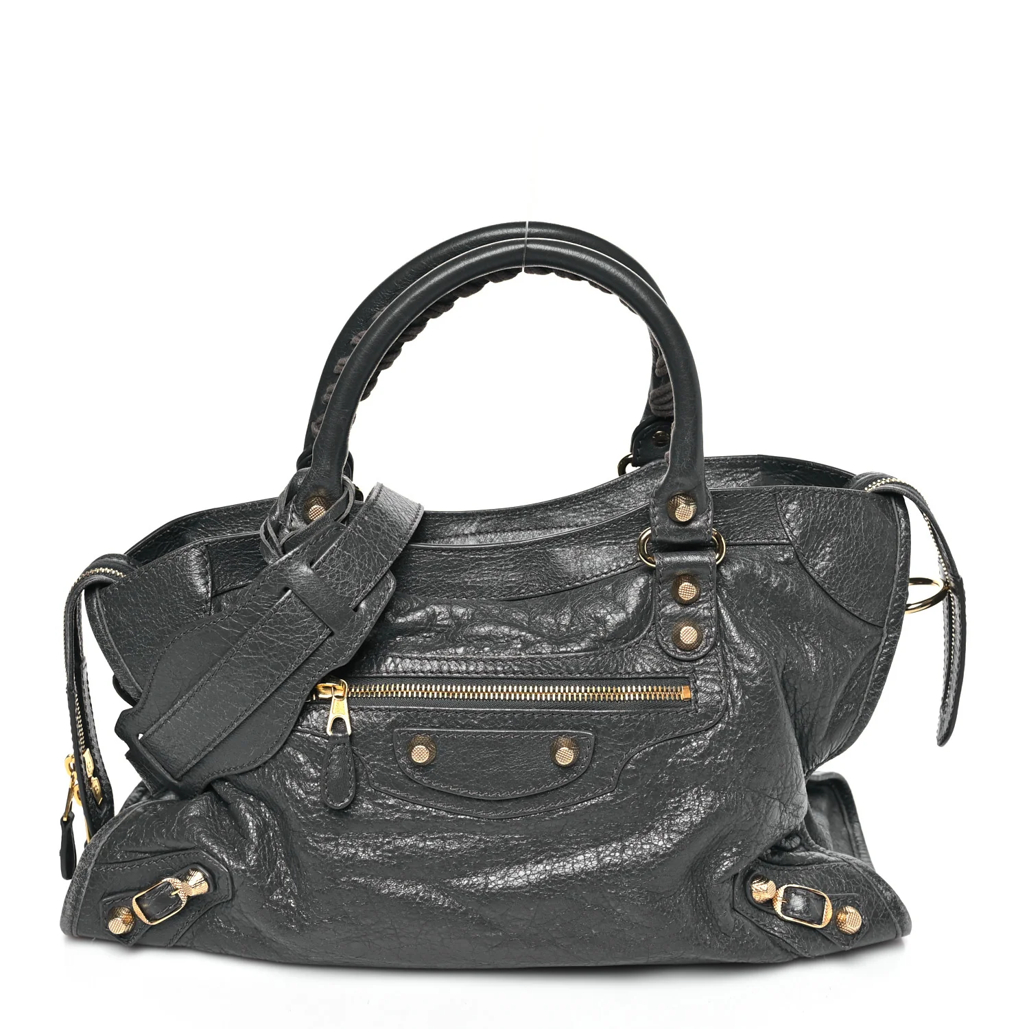 Agneau Giant 12 Gold Hardware City Gris Fossile