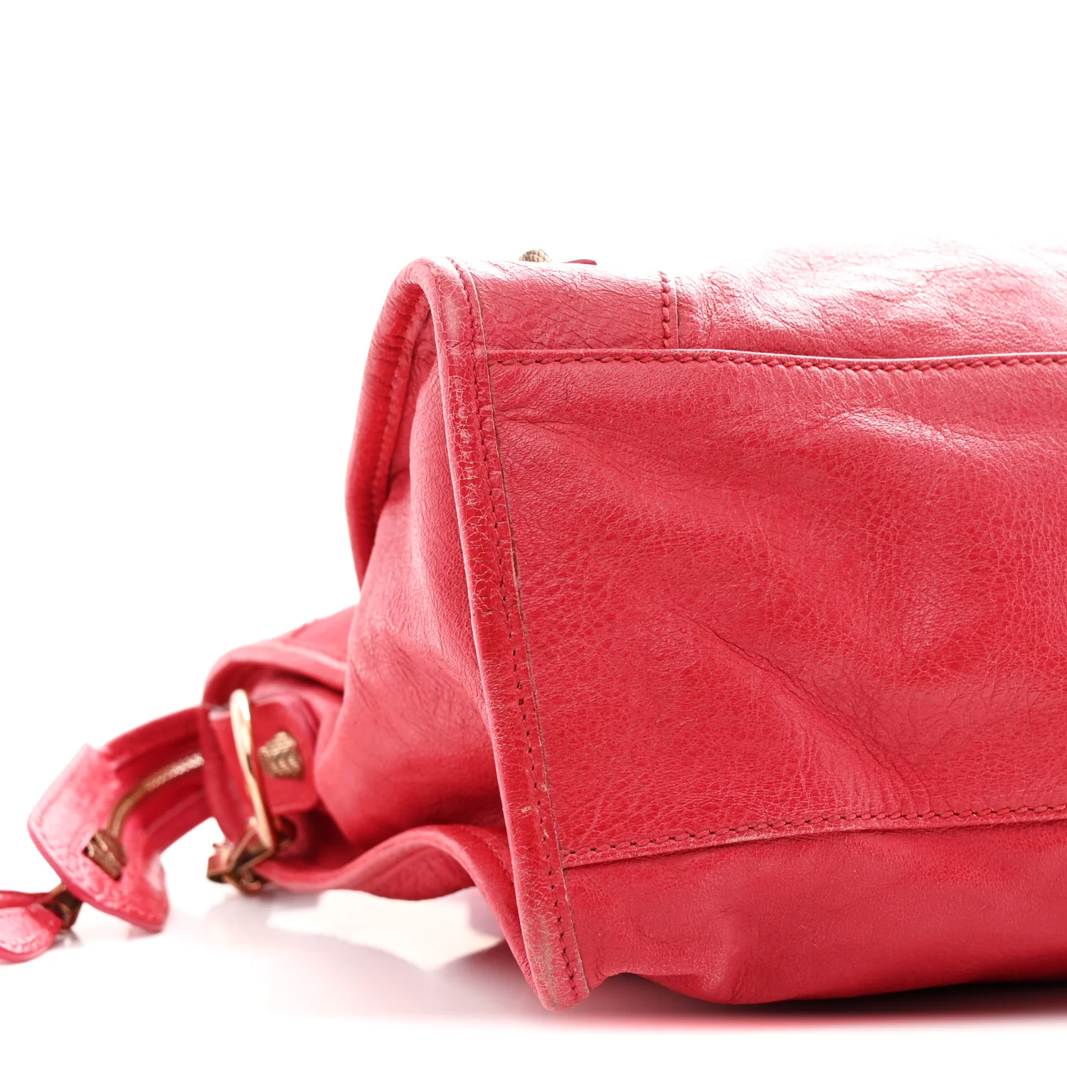 Agneau Giant 12 Rose Gold Hardware City Rouge Coquelicot - Image 10