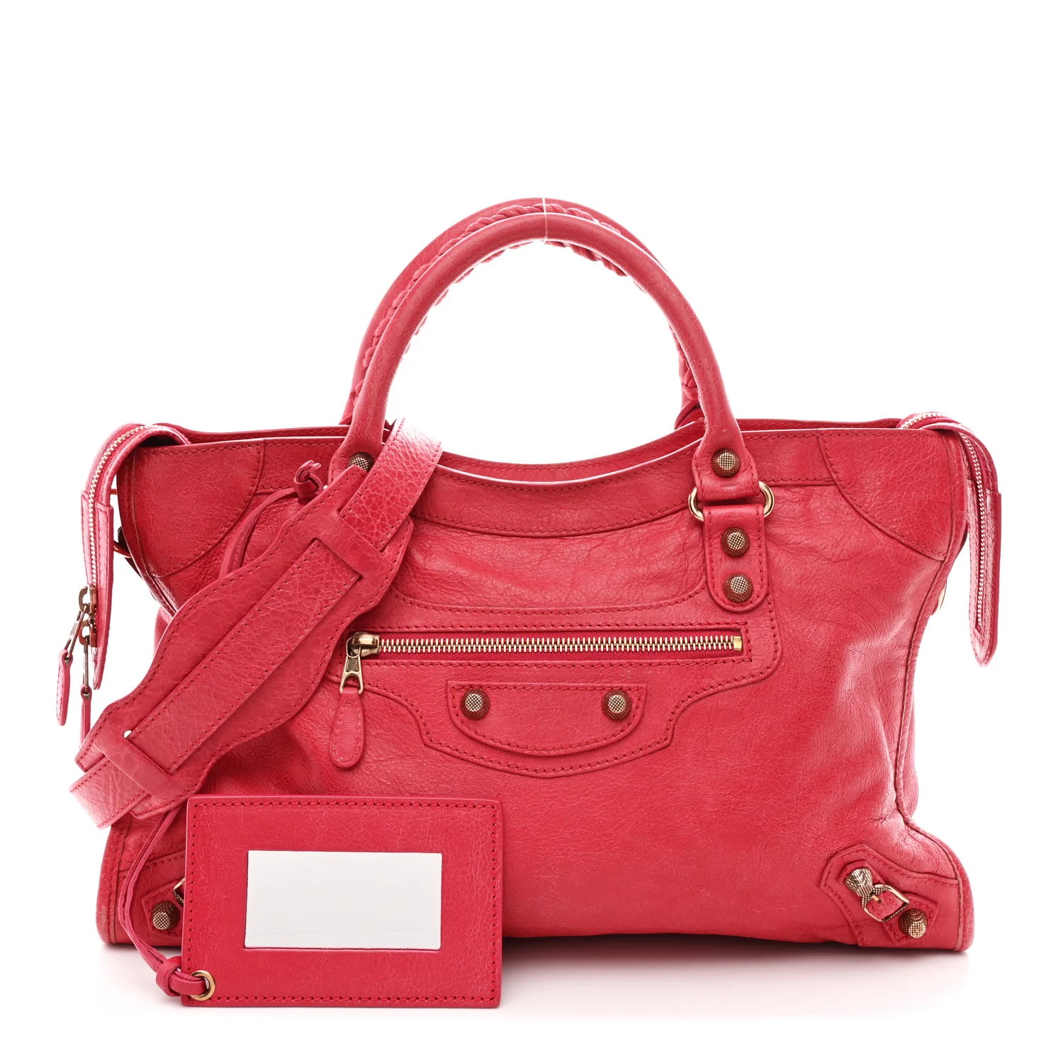 Agneau Giant 12 Rose Gold Hardware City Rouge Coquelicot - Image 3