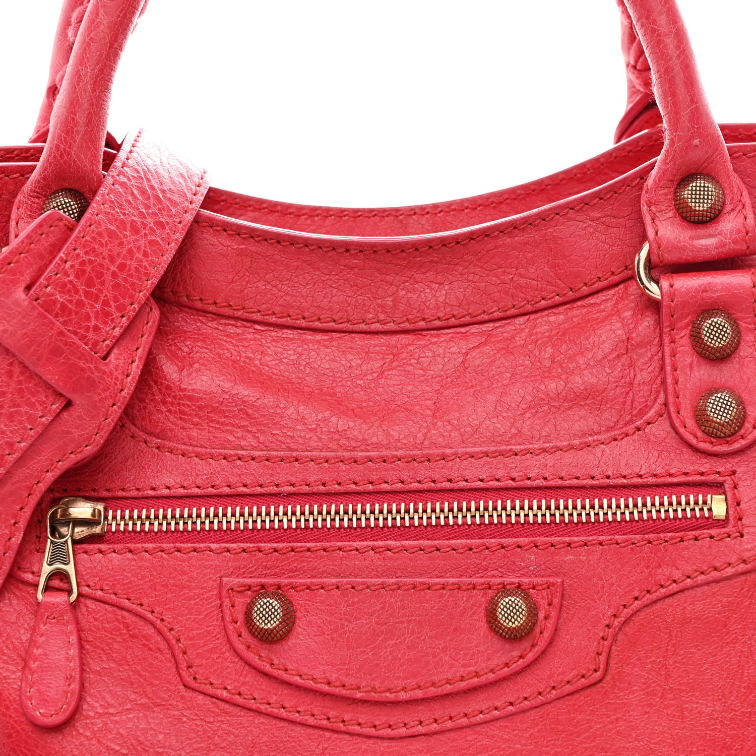 Agneau Giant 12 Rose Gold Hardware City Rouge Coquelicot - Image 9