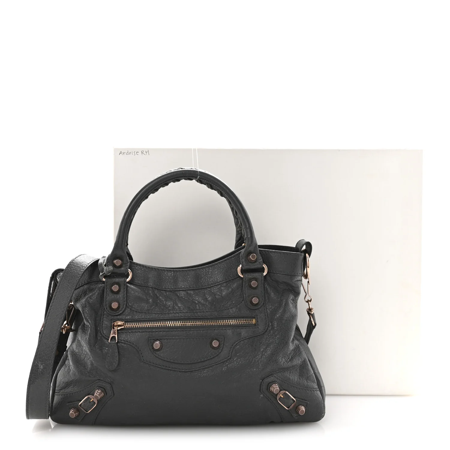 Agneau Giant 12 Rose Gold Hardware Town Gris Tarmac - Image 15