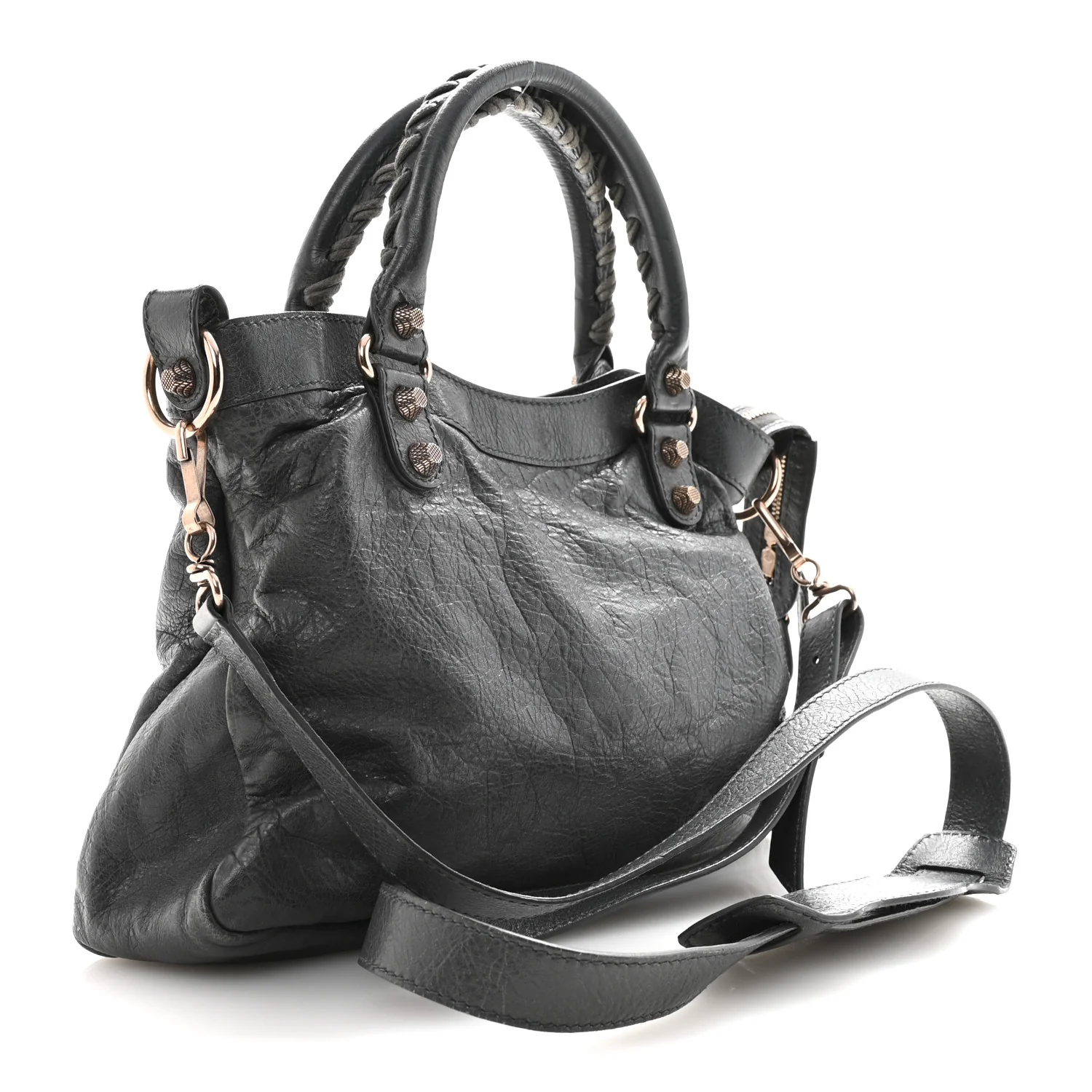 Agneau Giant 12 Rose Gold Hardware Town Gris Tarmac - Image 4
