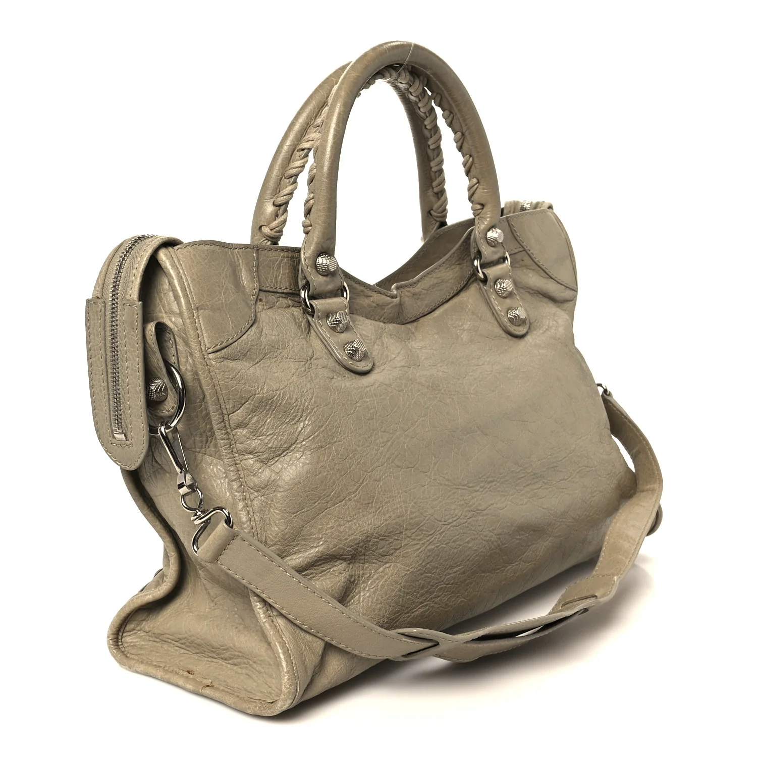 Agneau Giant 12 Silver Hardware City Latte Beige - Image 4