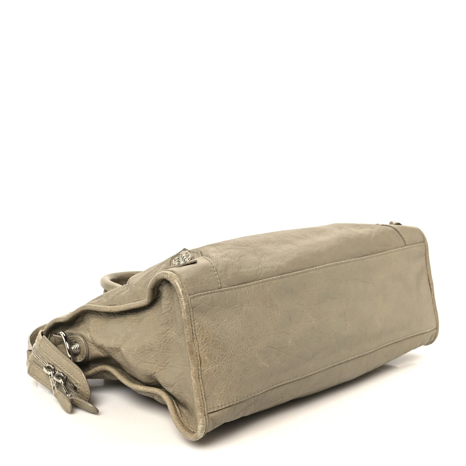 Agneau Giant 12 Silver Hardware City Latte Beige - Image 5