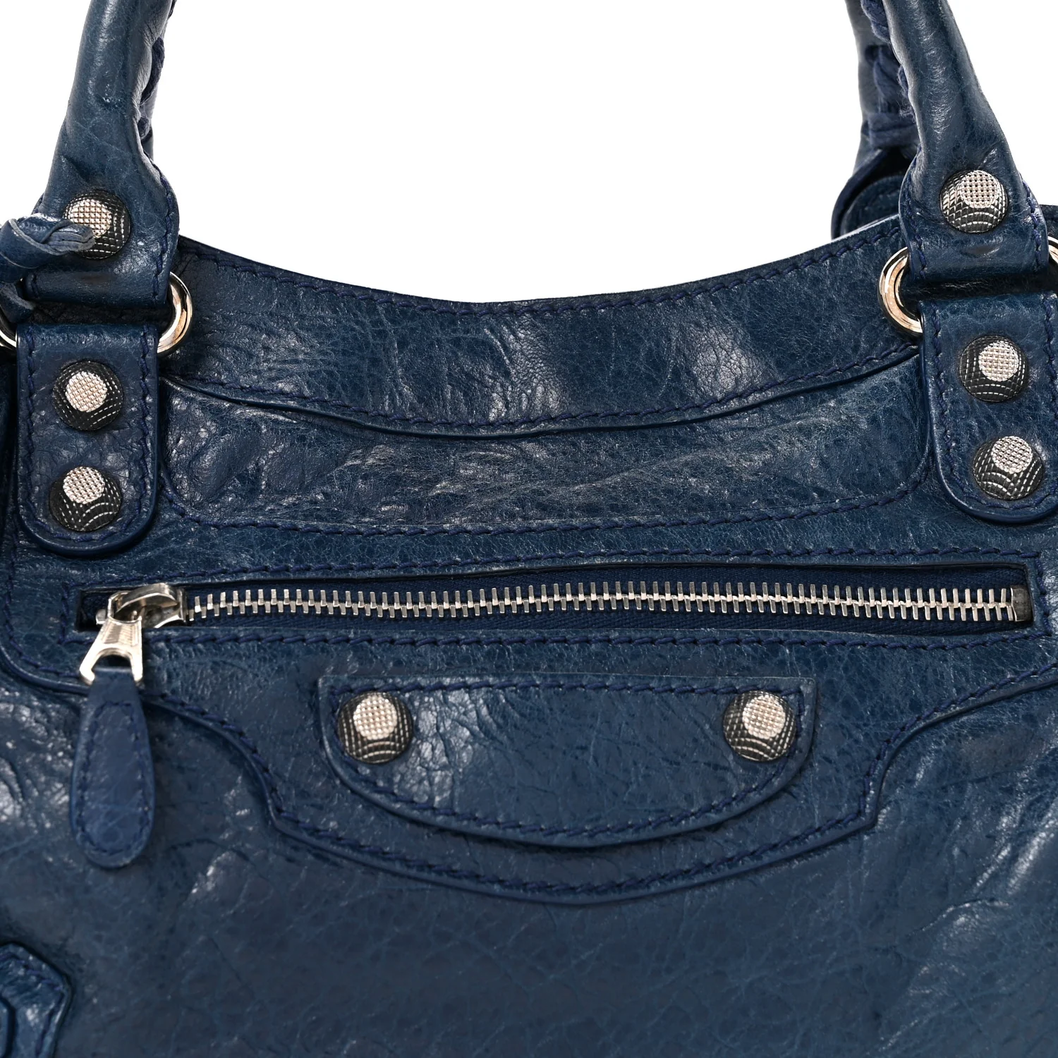 Agneau Giant 12 Silver Hardware Town Bleu Mineral - Image 9