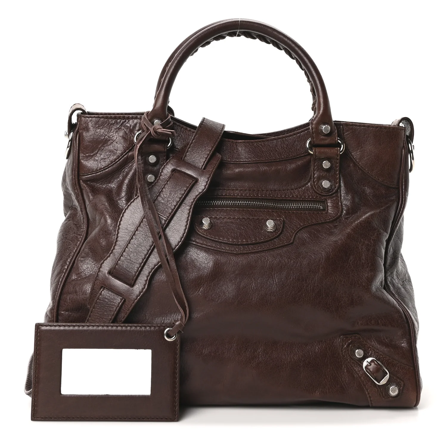 Agneau Giant 12 Silver Hardware Velo Cigare Fonce - Image 3