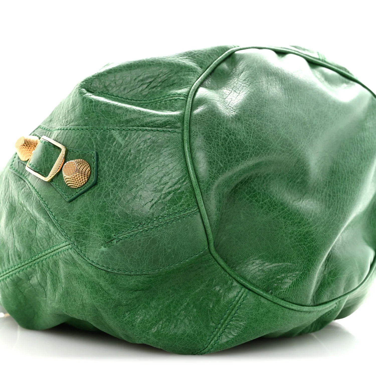 Agneau Giant 21 Gold Hardware Pompon Vert Fluo - Image 10