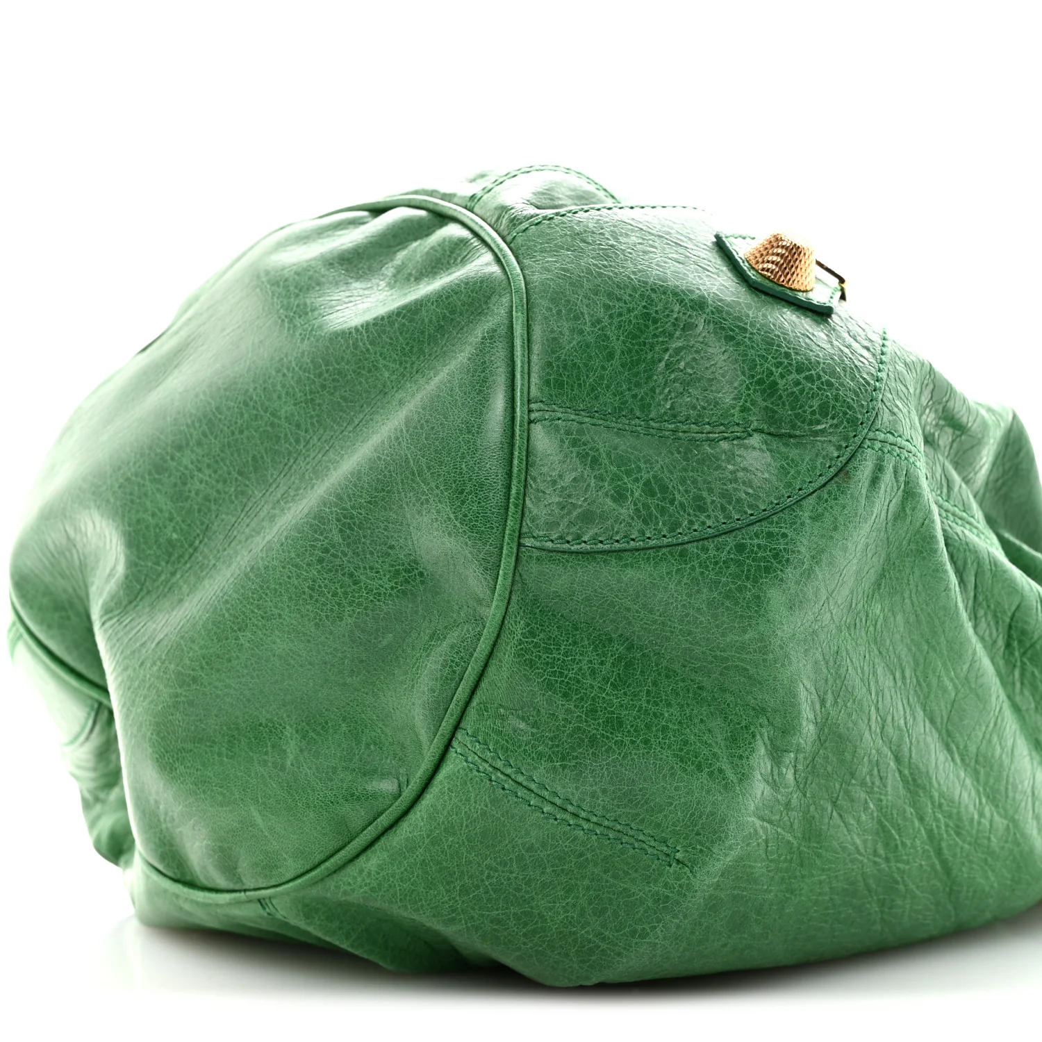 Agneau Giant 21 Gold Hardware Pompon Vert Fluo - Image 11