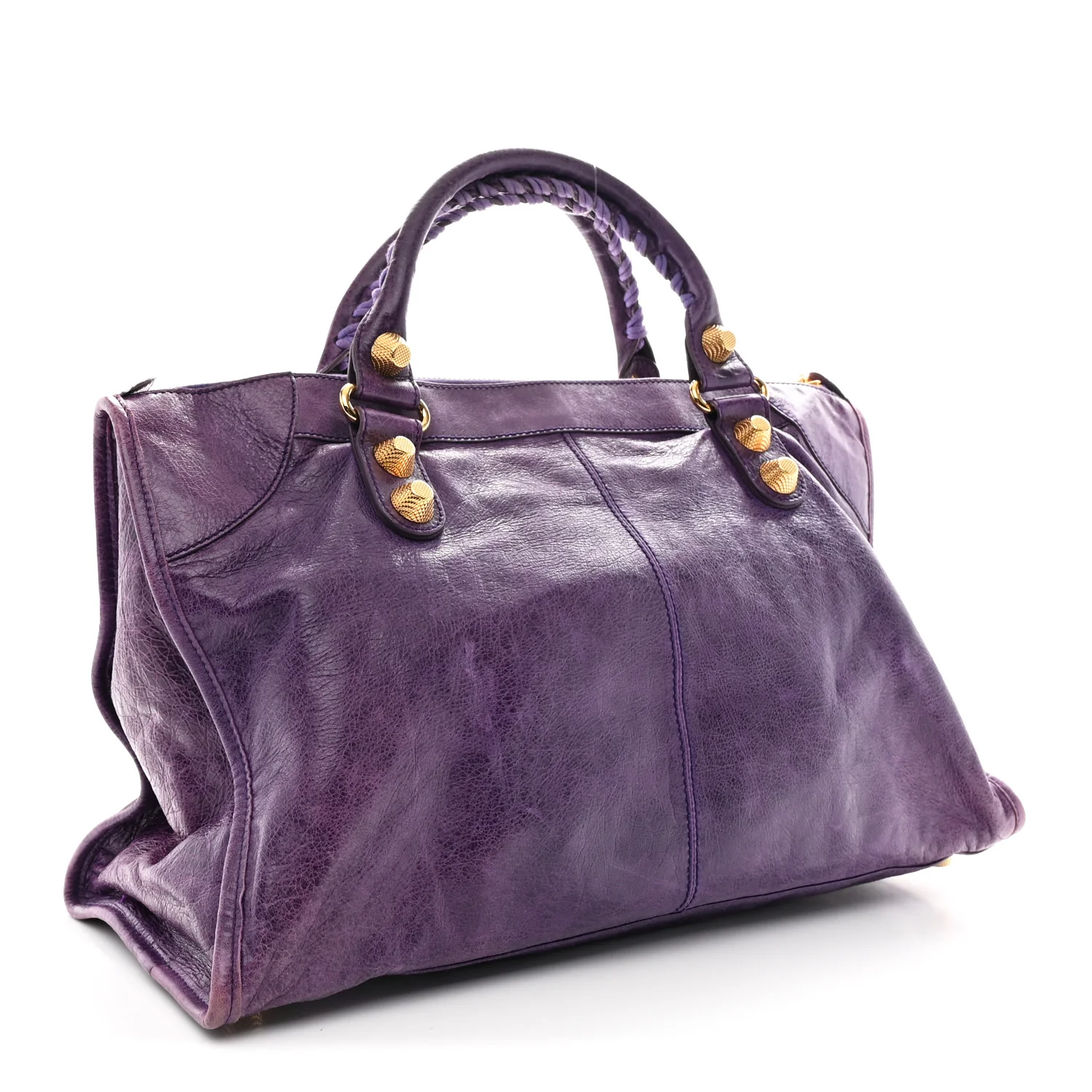 Agneau Giant 21 Gold Hardware Work Raisin - Image 3