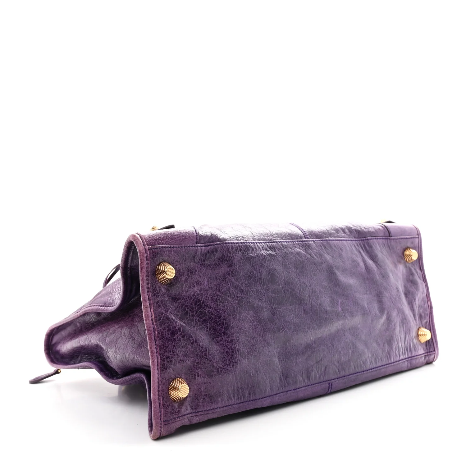 Agneau Giant 21 Gold Hardware Work Raisin - Image 4