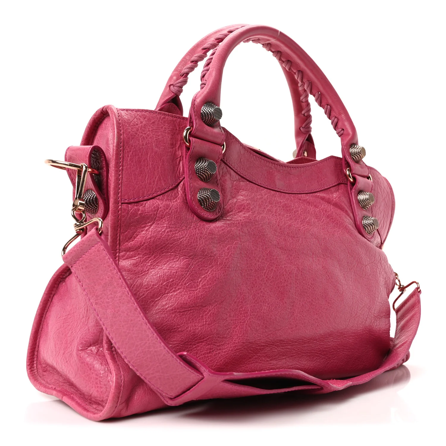 Agneau Giant 21 Rose Gold Hardware City Cyclamen Fucsia - Image 3