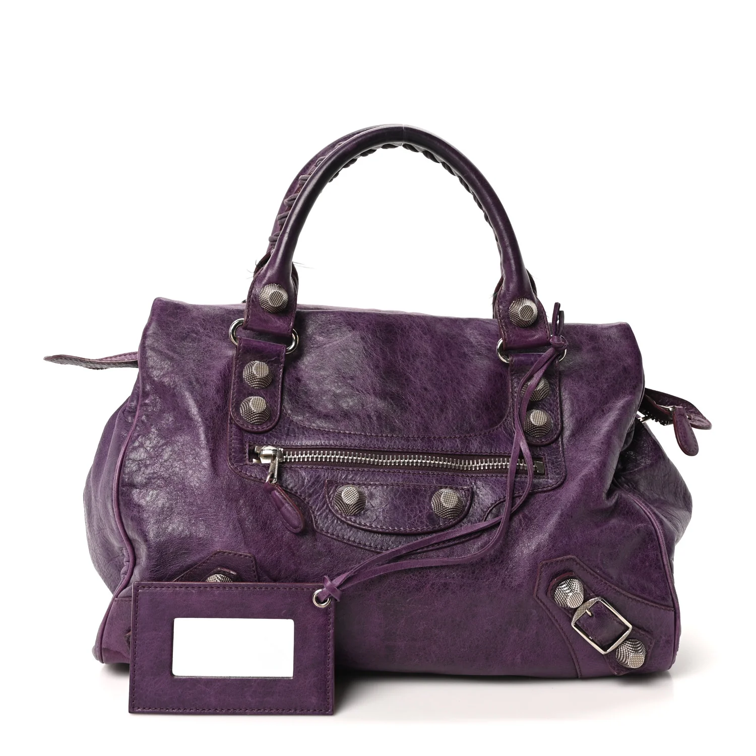 Agneau Giant 21 Silver Hardware Mid Day Raisin - Image 3