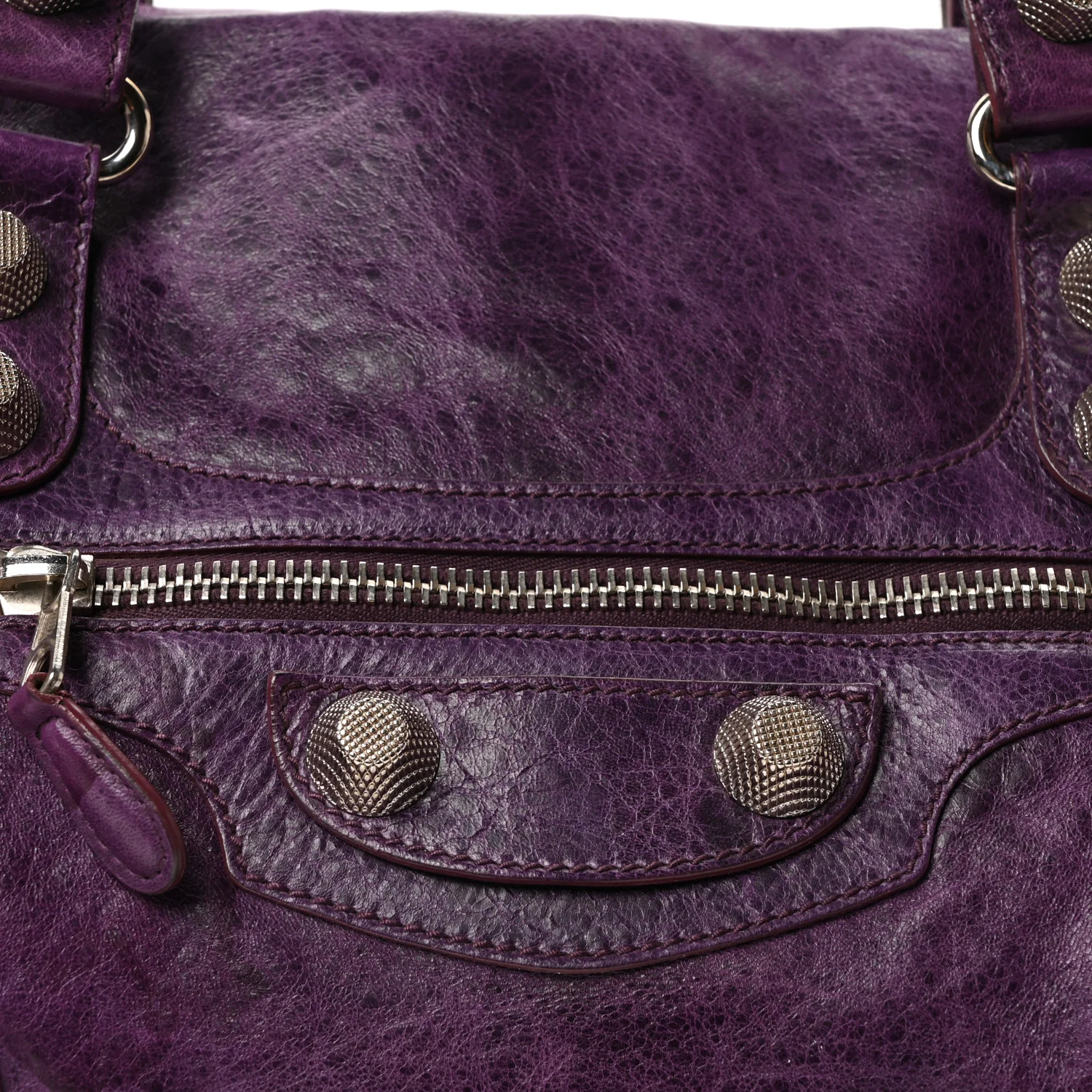 Agneau Giant 21 Silver Hardware Mid Day Raisin - Image 9