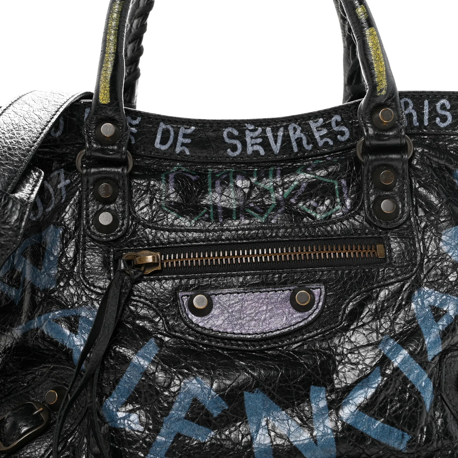 Agneau Graffiti All Over Classic Hardware S City Black Multicolor - Image 8