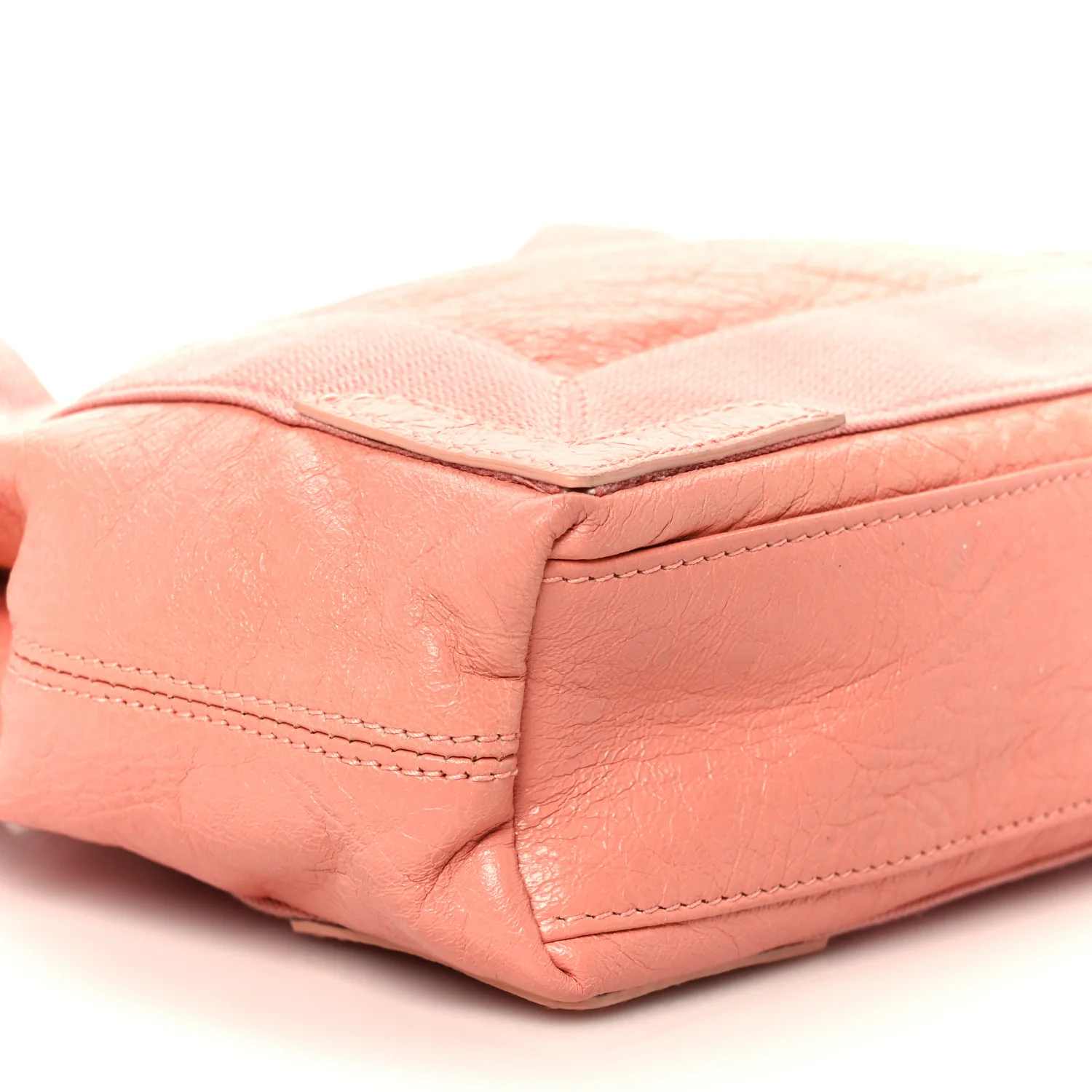Agneau Stadio Ruban Viscose Navy Cabas XS Rose Ballerine - Image 9