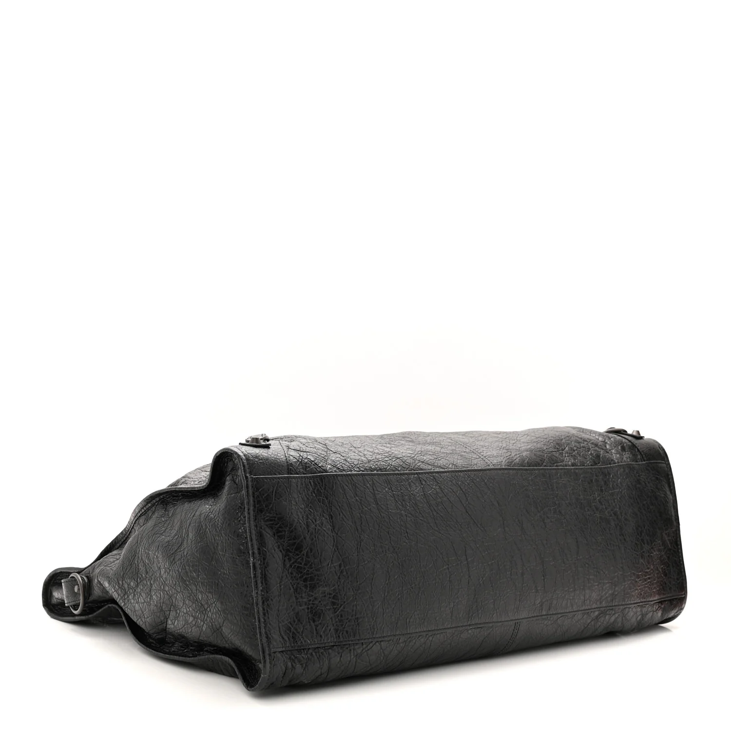 Arena Lambskin Brass Hardware Le City Travel Bag Black - Image 4