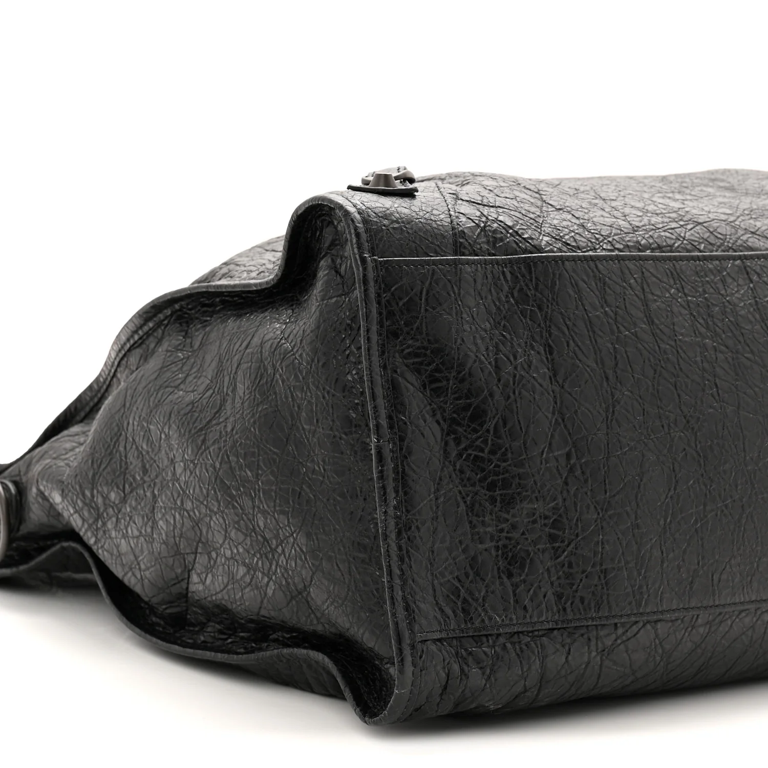 Arena Lambskin Brass Hardware Le City Travel Bag Black - Image 9