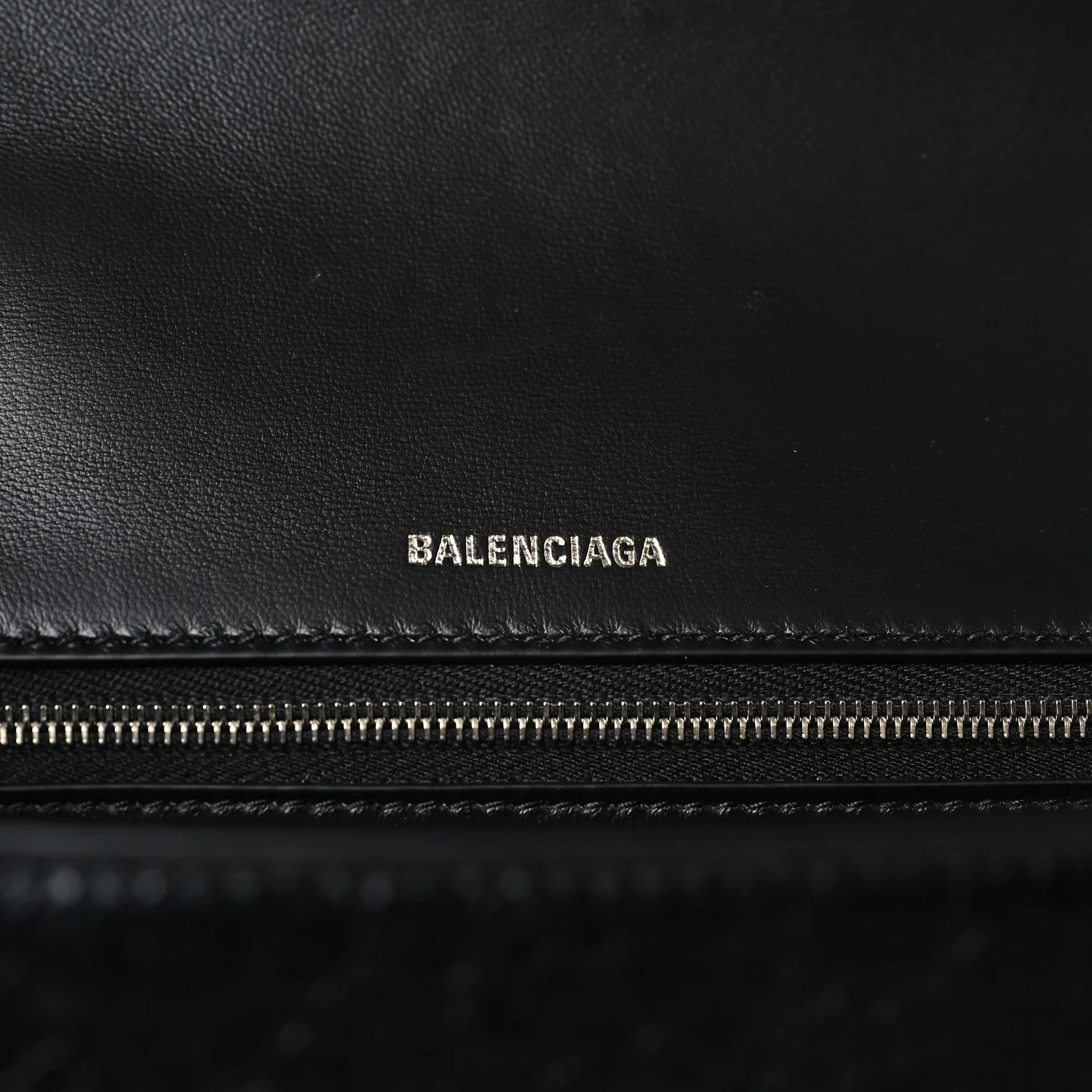 Arena Lambskin Medium Hourglass X Le Cagole Top Handle Bag Black - Image 6