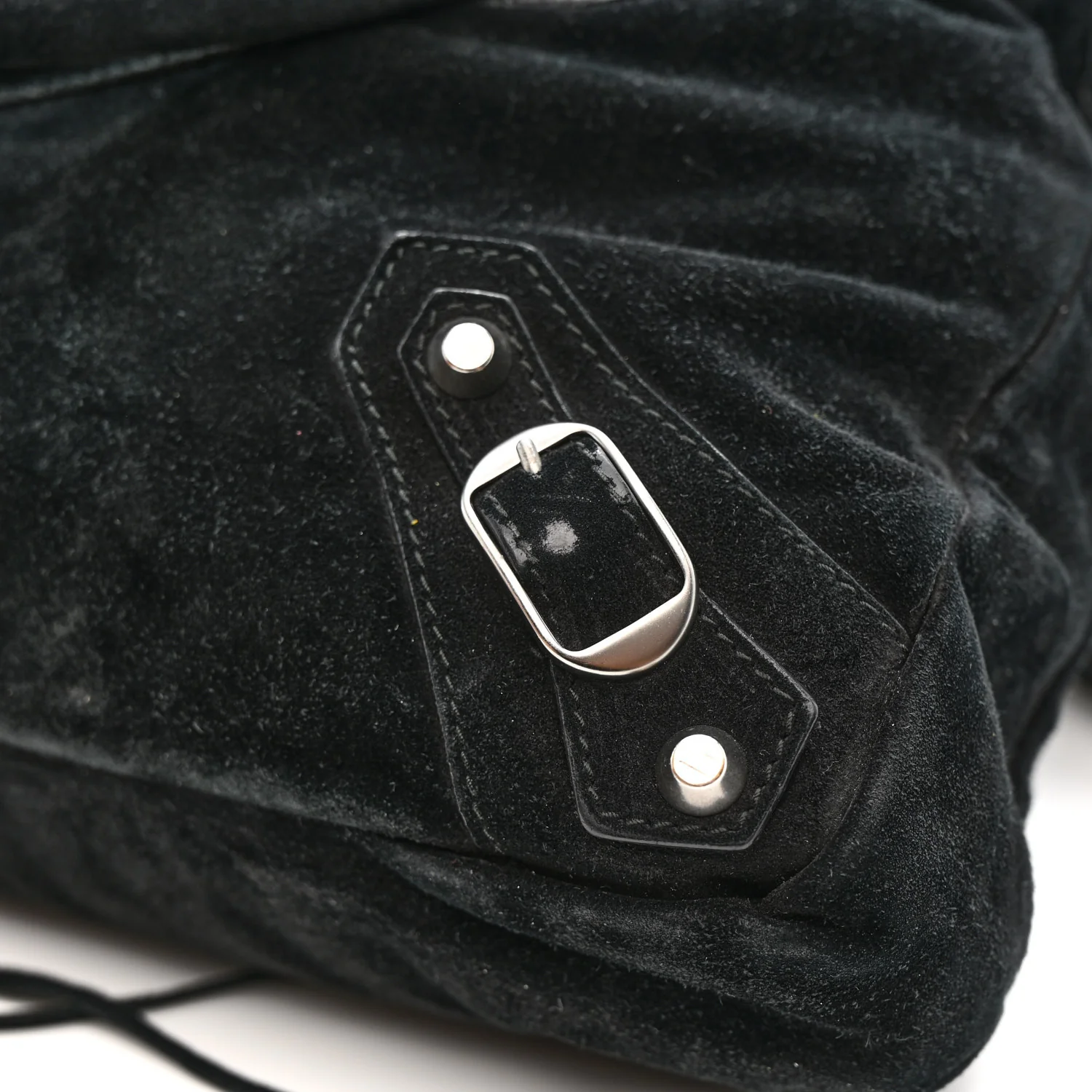 Baby Daim Suede Classic Hardware Town Black - Image 15